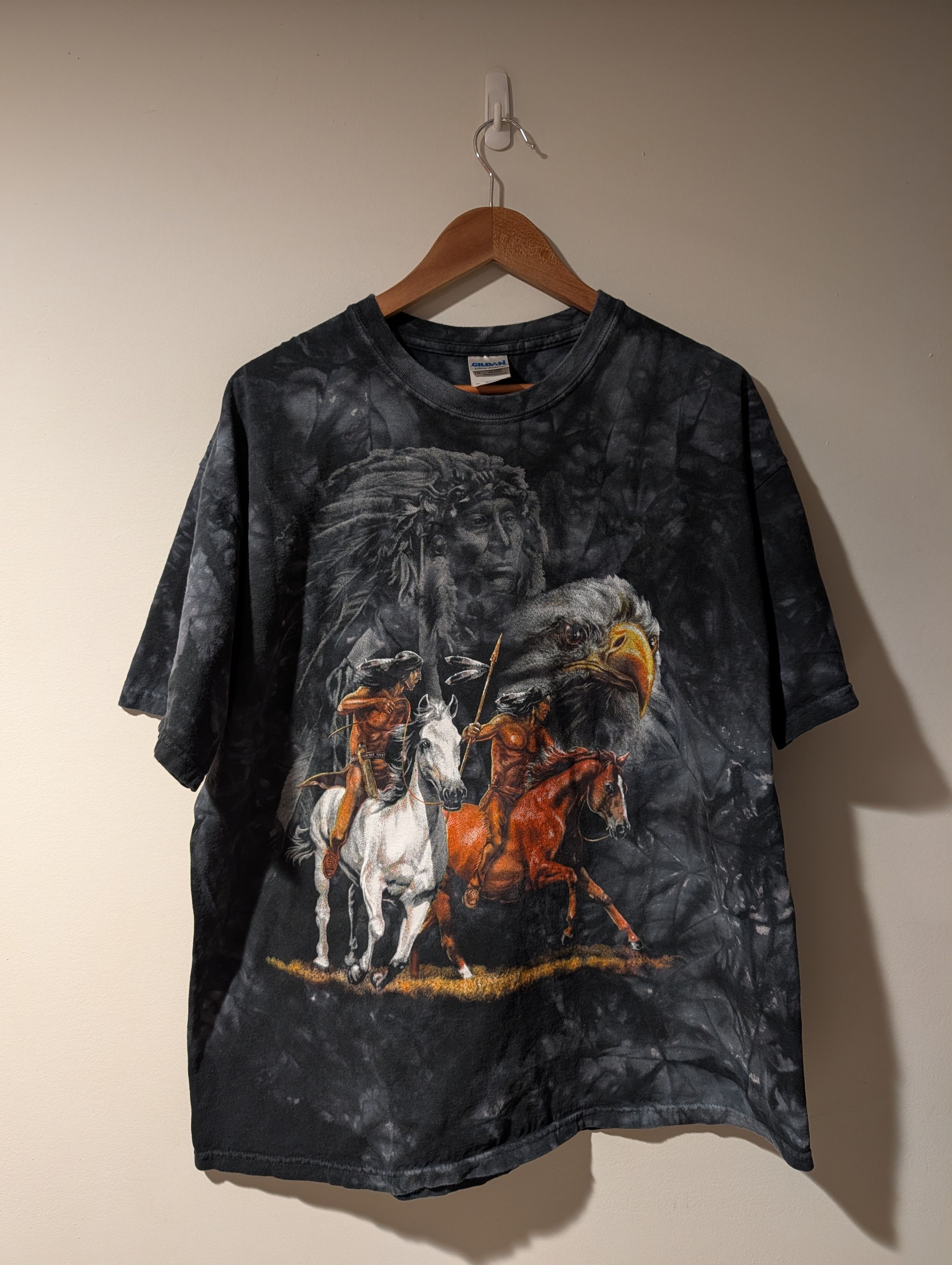 The Mountain Vintage Y2K The Mountain Tribal Horse Eagle Animal T-Shirt Size US XL / EU 56 / 4 - 1 Thumbnail
