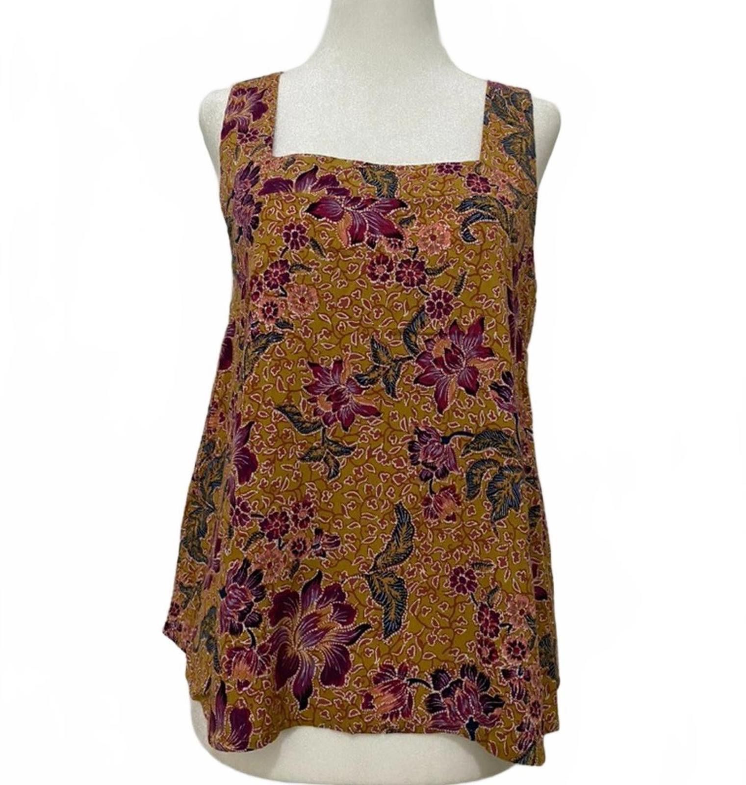 Other PETAL & PUP Flowy Floral Top in Mustard Yellow (SMALL) Size S / US 4 / IT 40 - 1 Thumbnail