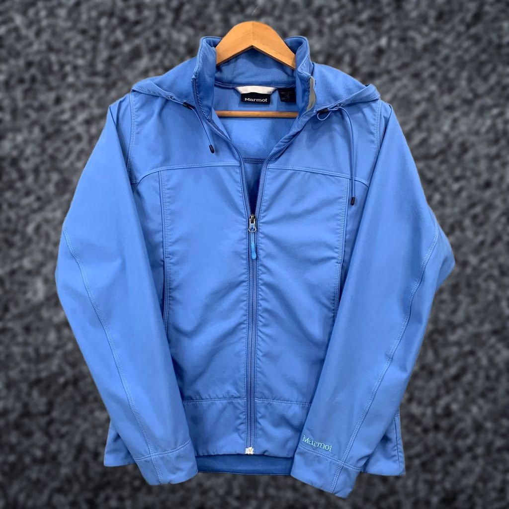Marmot Marmot Jacket Womens Size M light blue Zip Pockets Lightweight Soft Shell M3 Size M / US 6-8 / IT 42-44 - 1 Thumbnail