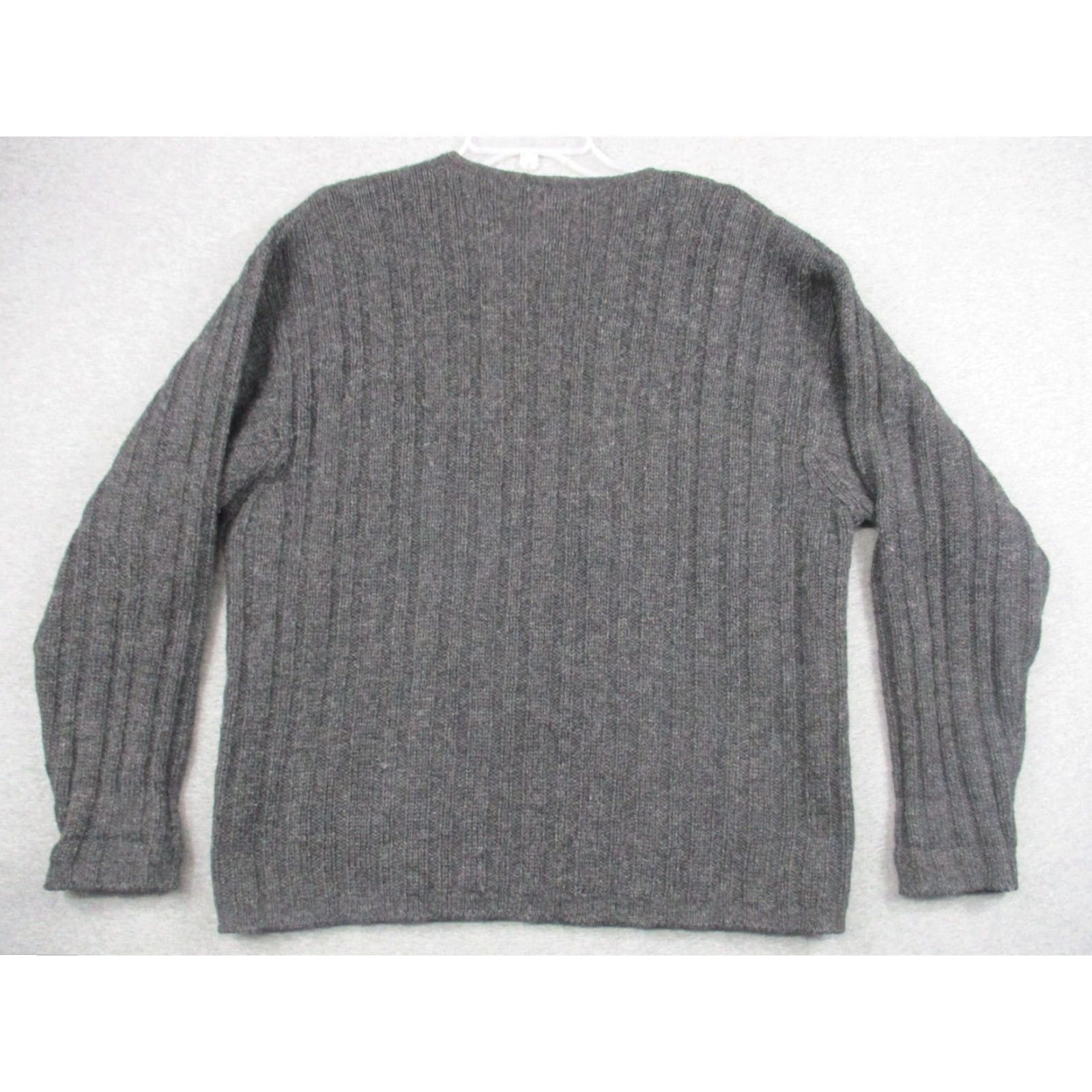 J.Crew VINTAGE J. CREW Sweater Mens Large Gray Wool Knit Fisherman Crew Neck Pullover Winter Fall Spring Outdoor Classic 90s Mens Size US L / EU 52-54 / 3 - 6 Thumbnail