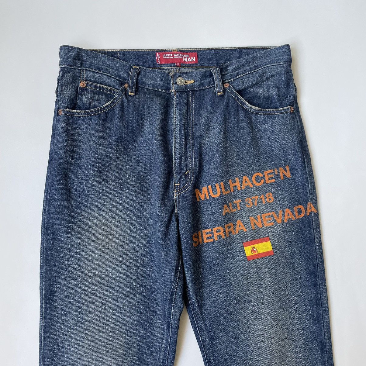 Comme des Garcons S/S 06 Spanish Flag Print Jeans Size US 32 / EU 48 - 2 Thumbnail