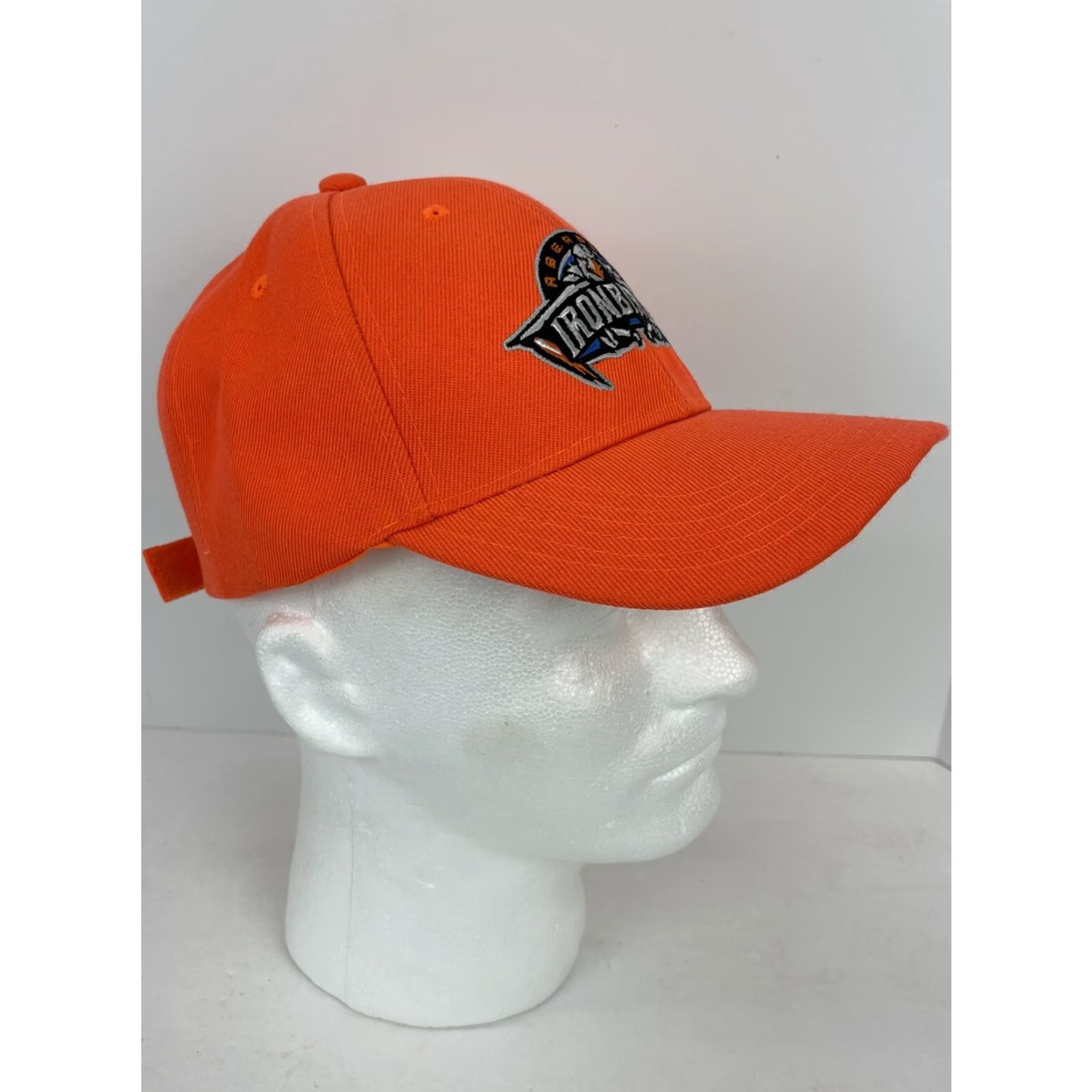 Vintage BASEBALL Cap Aberdeen Ironbirds Orange Melonwear Adjustable OSFM Unisex Adults Baseball Theme Predator 90s? Size ONE SIZE - 4 Thumbnail