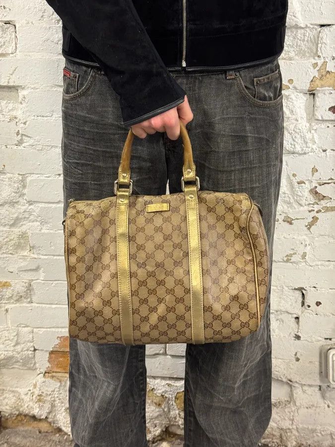 Gucci 2000s Gucci Beige Monogram Canvas Tote Bag Size ONE SIZE - 3 Thumbnail