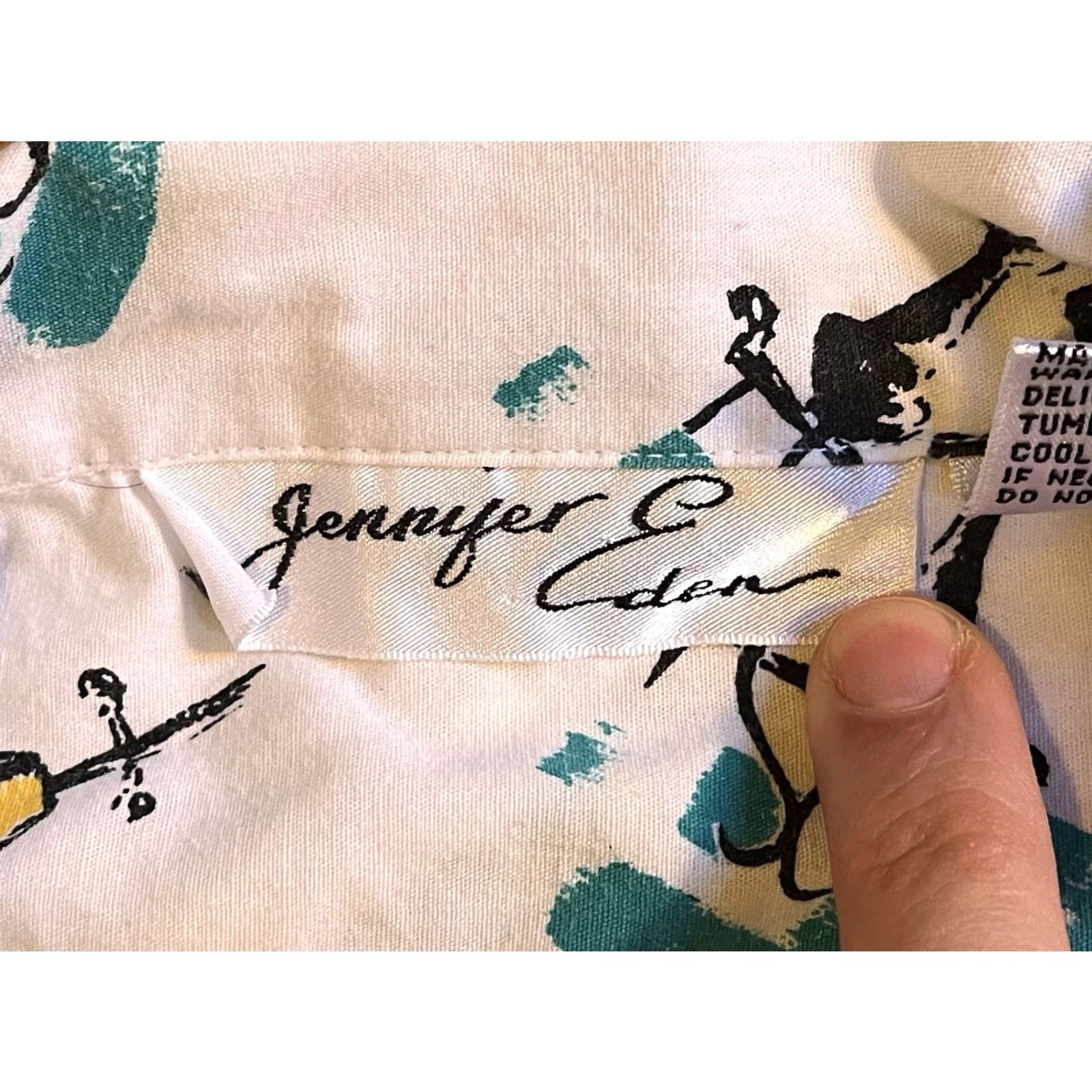 Vintage VINTAGE Jennifer Eden Moonlight Cats All Over Print High Low Hem Shirt Women’s M Size M / US 6-8 / IT 42-44 - 5 Thumbnail