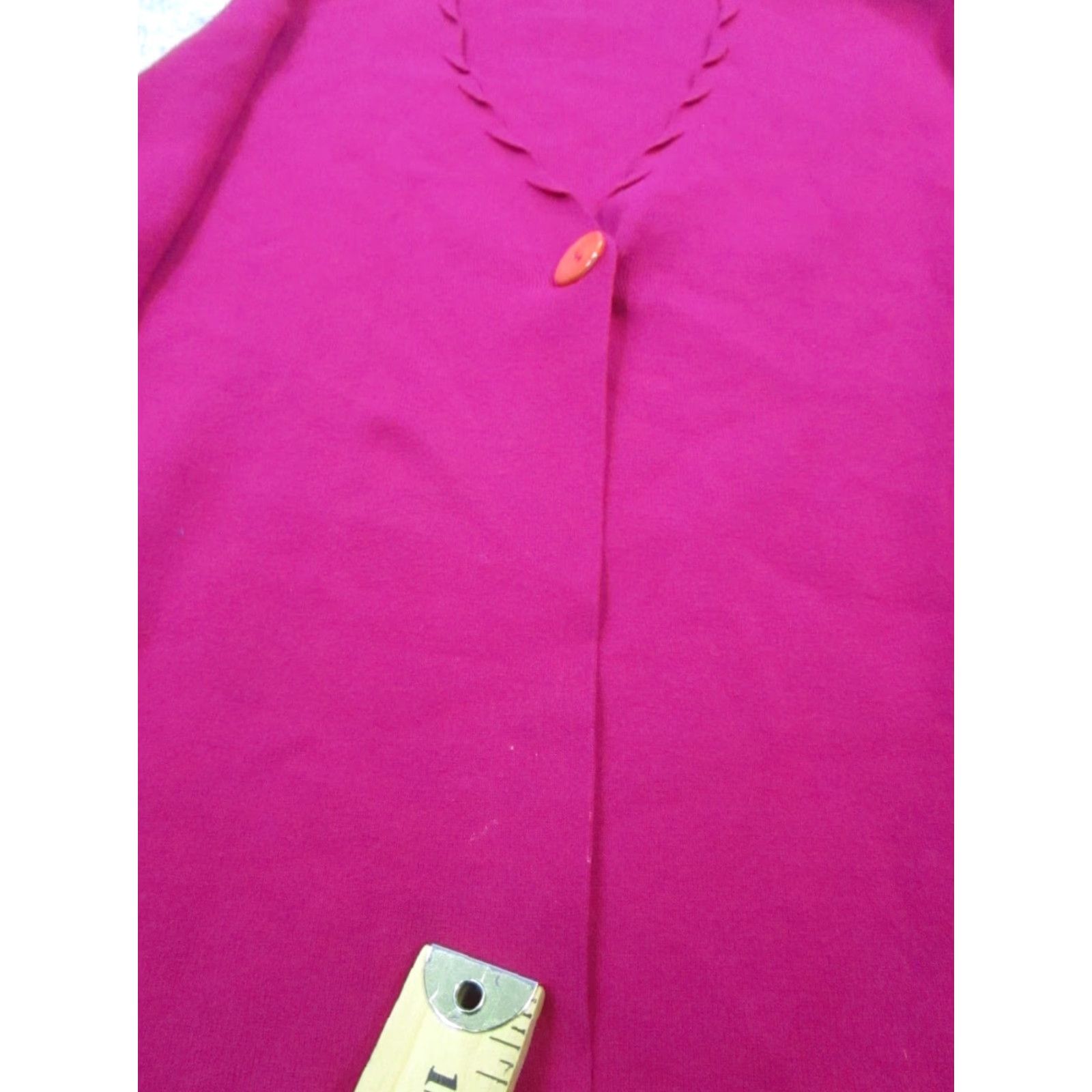 Pinko Lafayette 148 New York Sweater Cardigan Womens Small Pink Knit V-Neck Long Sleeve Regular Fit Size S / US 4 / IT 40 - 5 Thumbnail