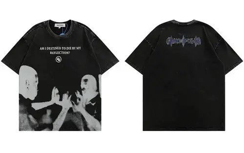 Other Cursed Reflection" faded vintage style tee Size US L / EU 52-54 / 3 - 4 Thumbnail
