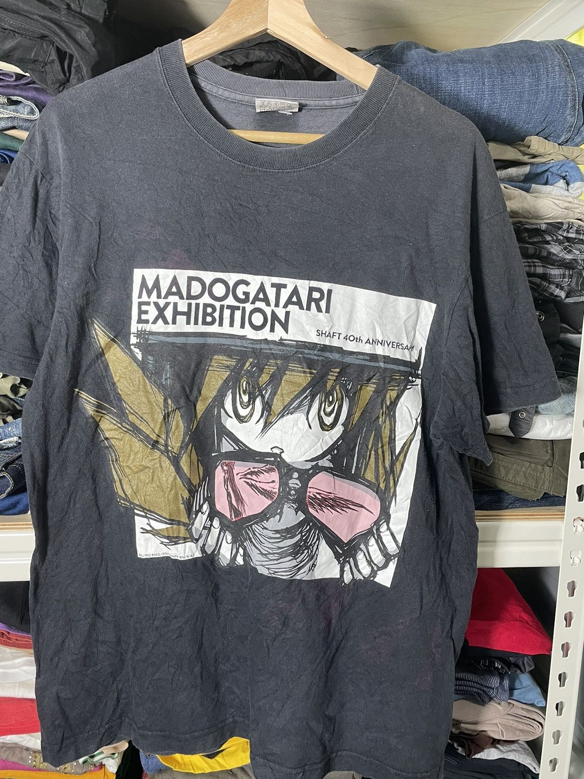 Anime × Japanese Brand × Vintage MADOGATARI EXHIBITION SHAFT 40th ANNIVERSARY MANGA TSHIRT Size US L / EU 52-54 / 3 - 1 Thumbnail
