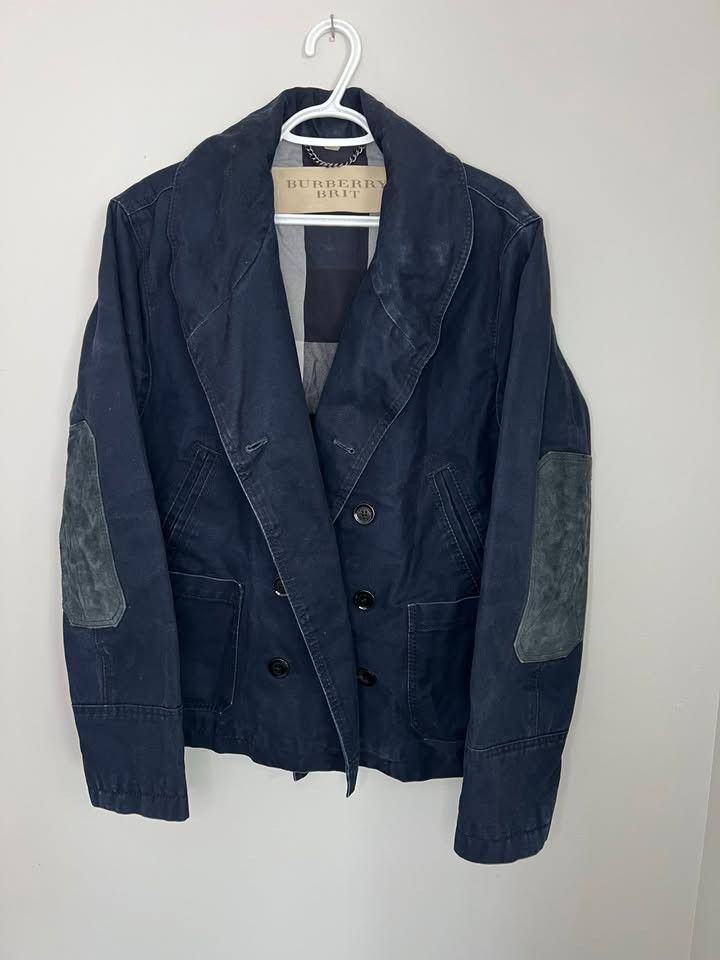 Burberry Burberry Brit Navy Peacoat | Grailed