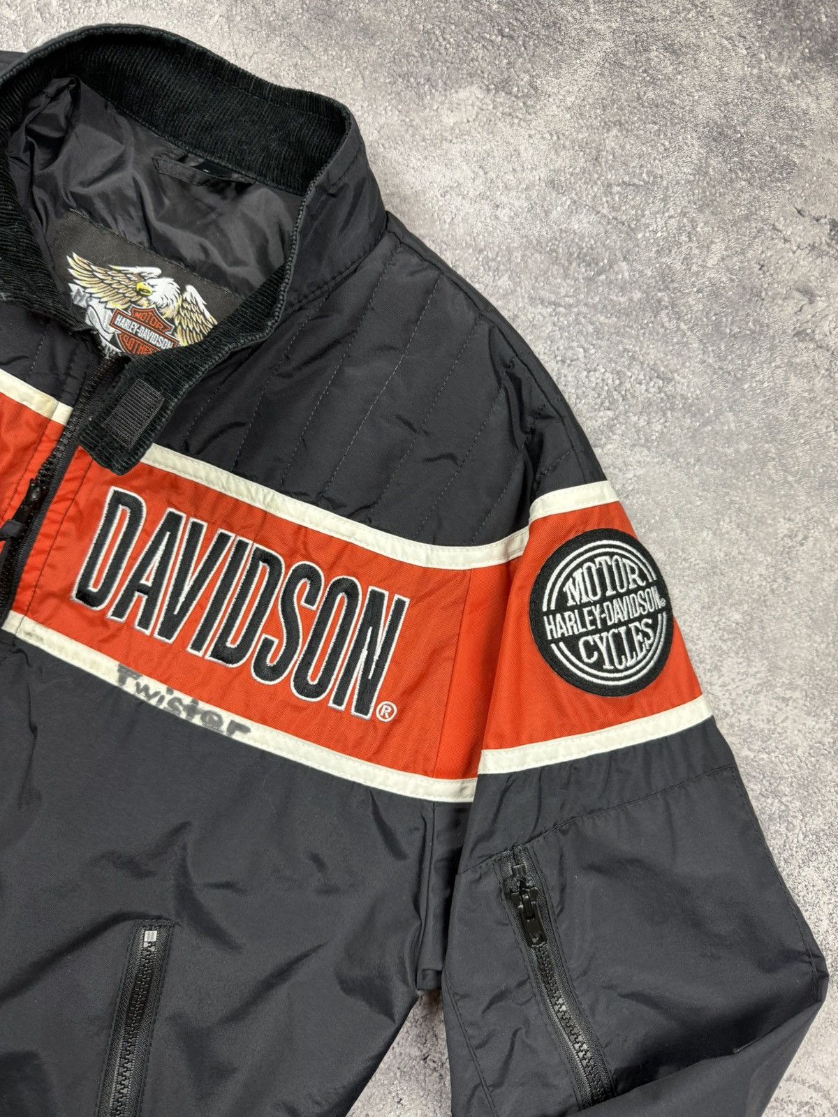 Harley Davidson Vintage Harley Davidson Jacket Big Logo Y2K Made In USA Size US S / EU 44-46 / 1 - 9 Thumbnail