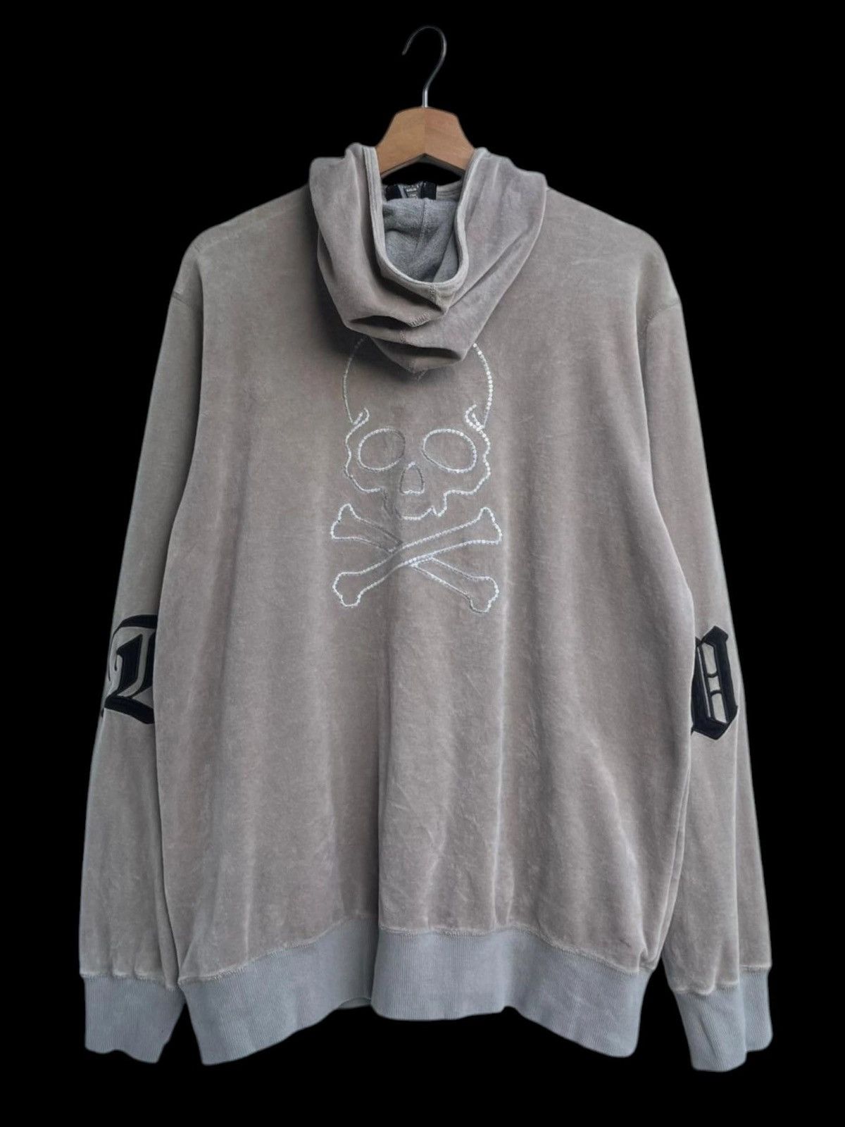 Hysteric Glamour Dance to Dragon Kyoto Japan Skull Velour Hoodie Size US L / EU 52-54 / 3 - 1 Thumbnail