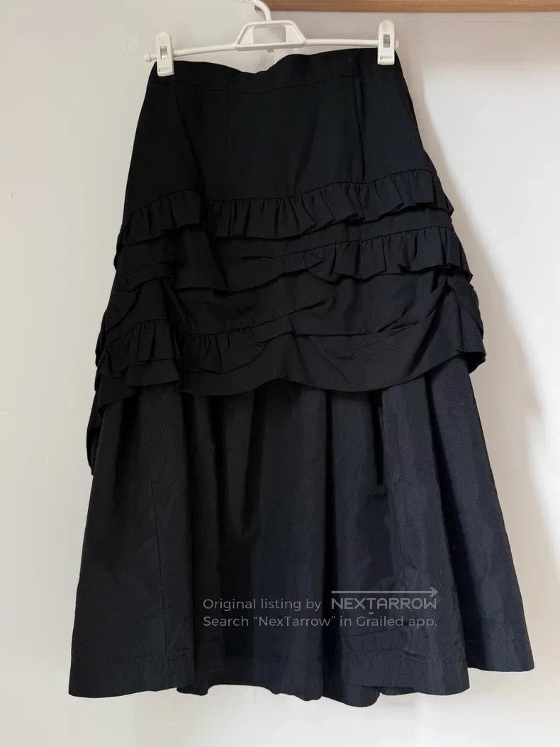Comme des Garcons Comme des Garcons one-size-fits-all Black Multi-Layered Ruf Size 23" - 3 Thumbnail
