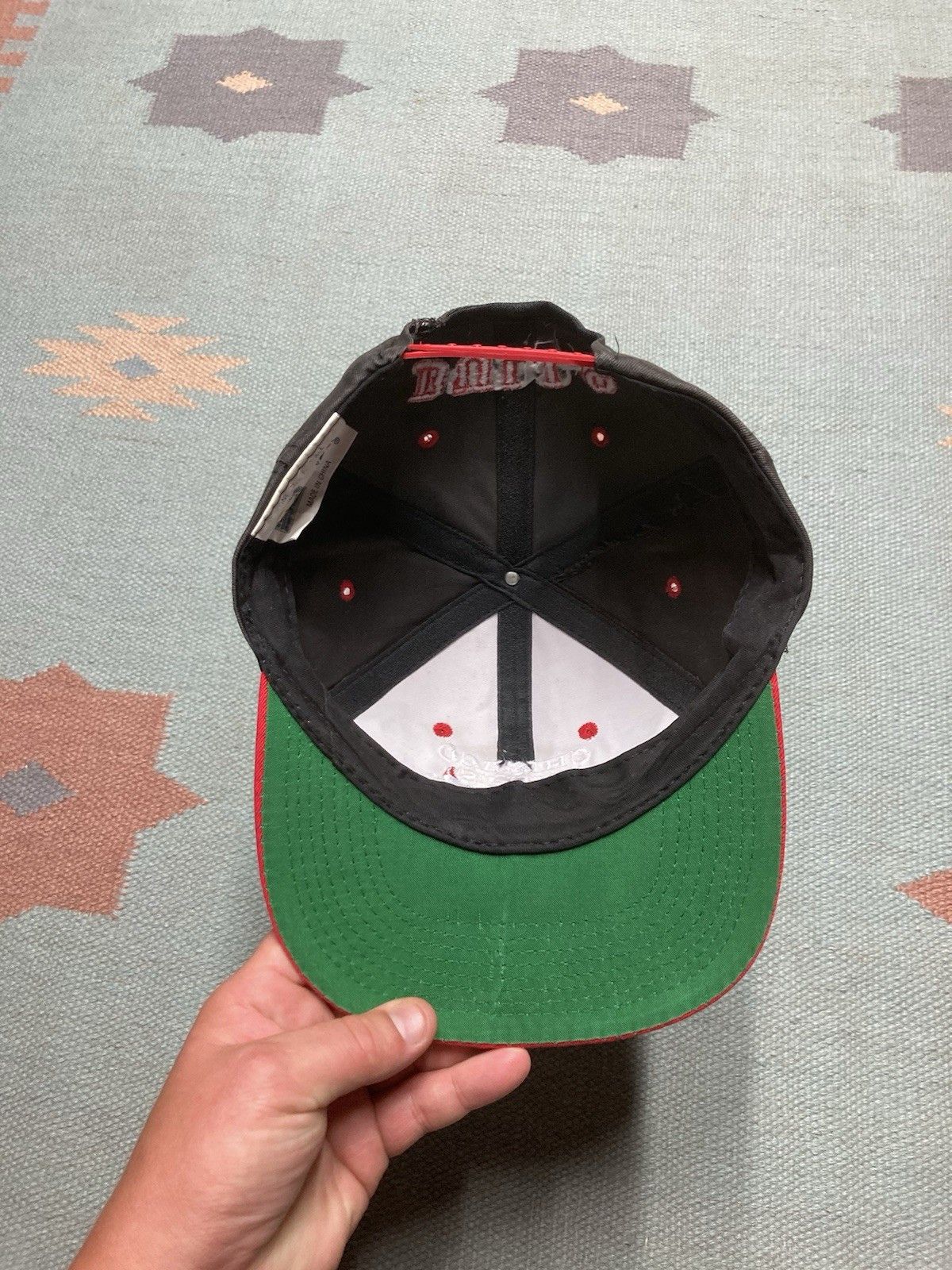 Vintage Vtg 90s hat Chicago bulls blockhead plain logo basketball Size ONE SIZE - 6 Thumbnail