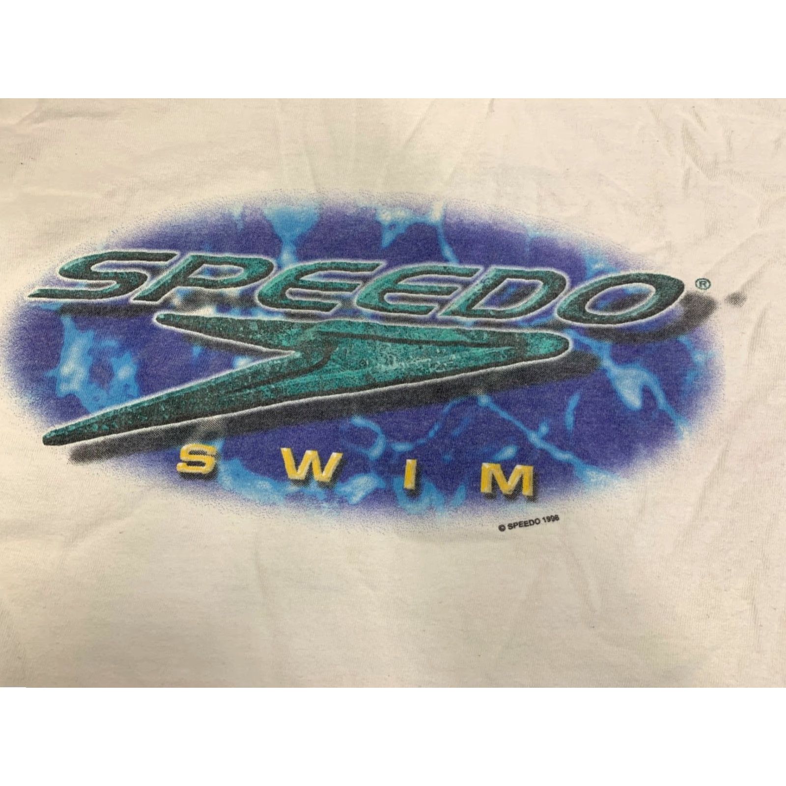 Speedo VINTAGE Speedo Shirt Mens XL White 90s Graphic Tee Short Sleeve Crew Neck Logo Mens 90s Speedo Shirt White XL Size US XL / EU 56 / 4 - 2 Thumbnail