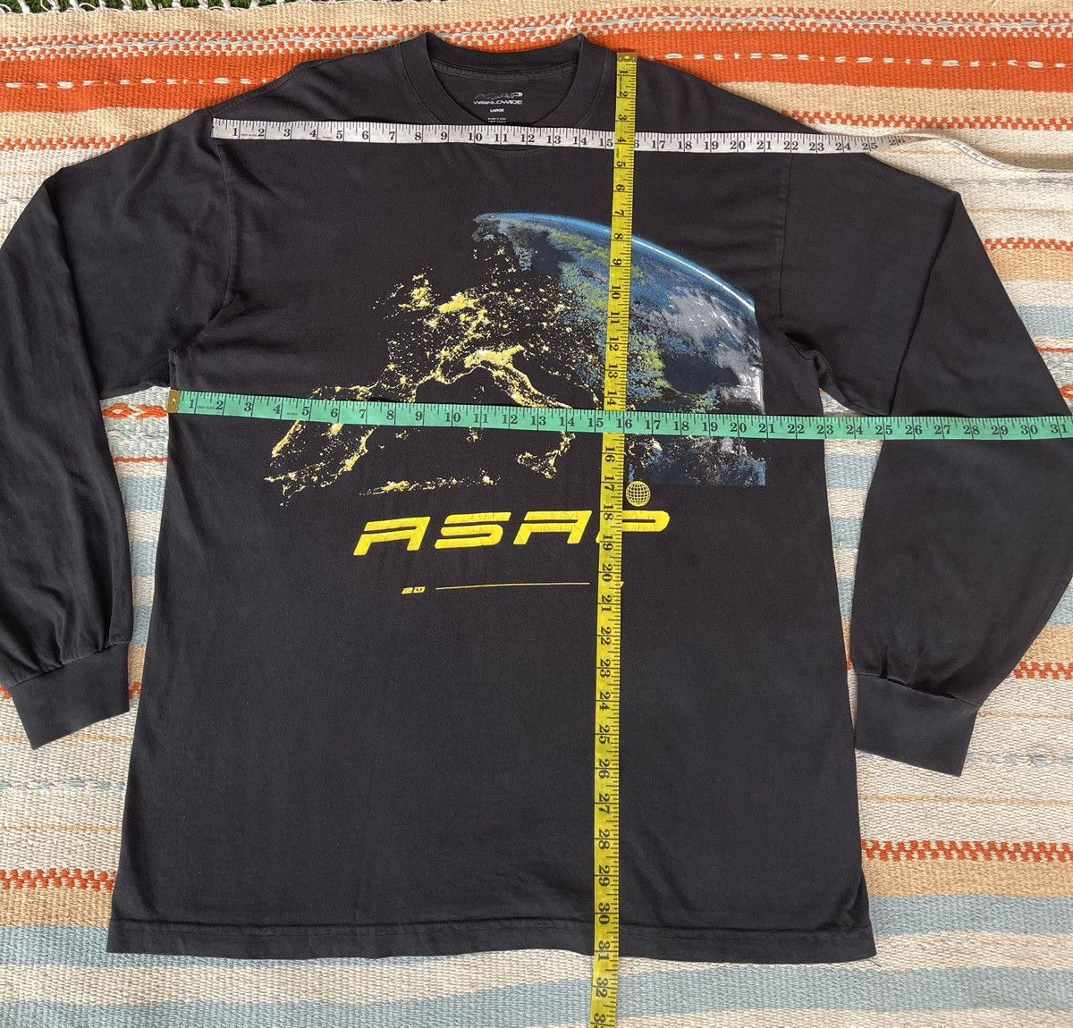 A$AP Rocky AW20 Rapper🔥ASAP ROCKY Worldwide 2020 LongSleeve Tee Size US L / EU 52-54 / 3 - 10 Thumbnail