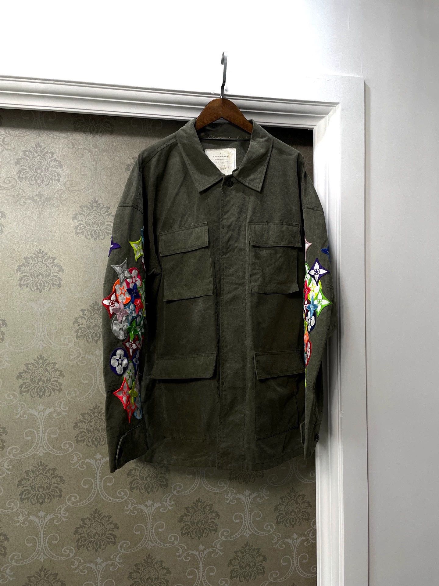 READYMADE Readymade Military Green Patterned Sleeve Jacket Size 1 Size US S / EU 44-46 / 1 - 1 Thumbnail