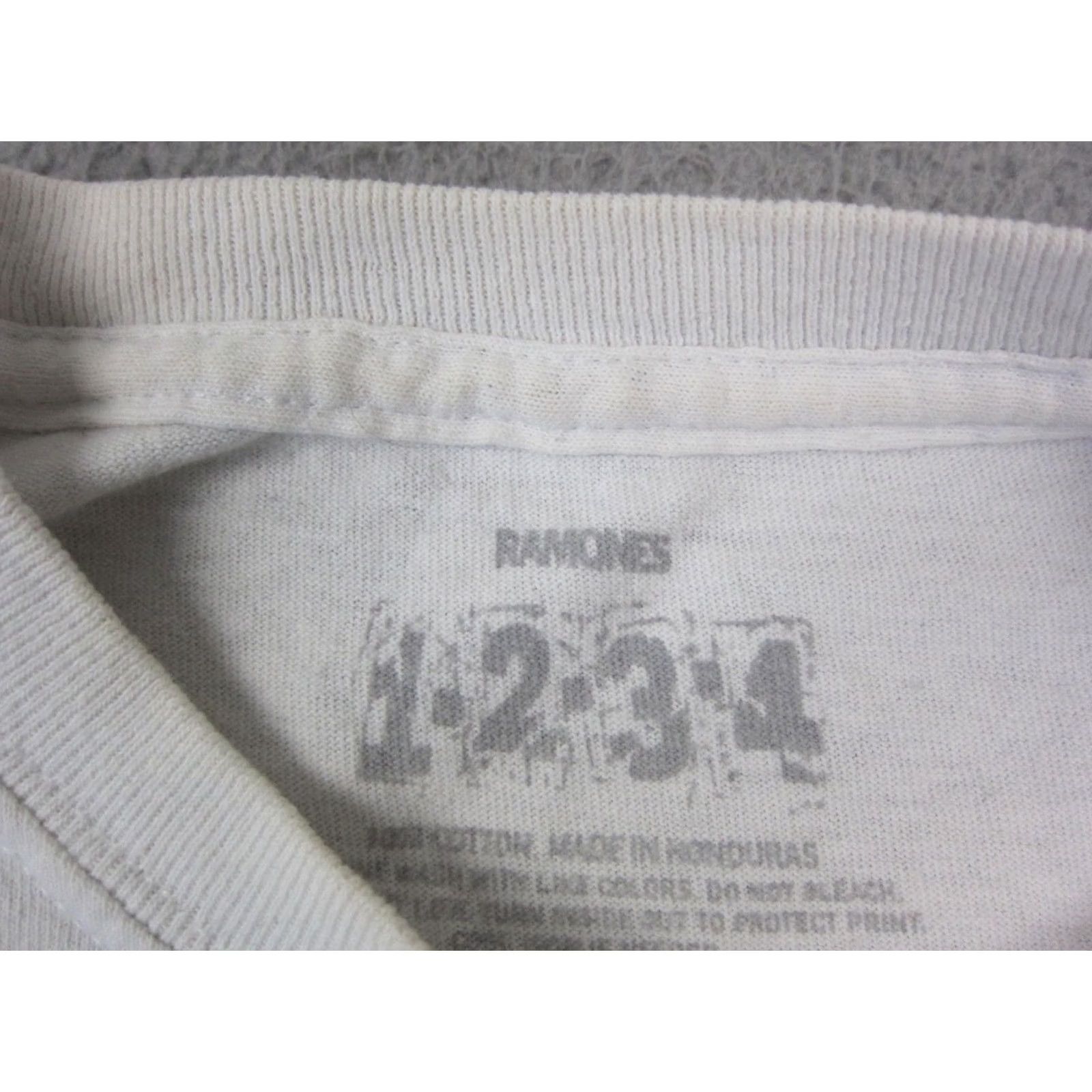 Vintage VINTAGE Ramones Shirt Womens M White Cropped Crew Neck Short Sleeve Classic 90s Womens Ramones Shirt Size M / US 6-8 / IT 42-44 - 6 Thumbnail