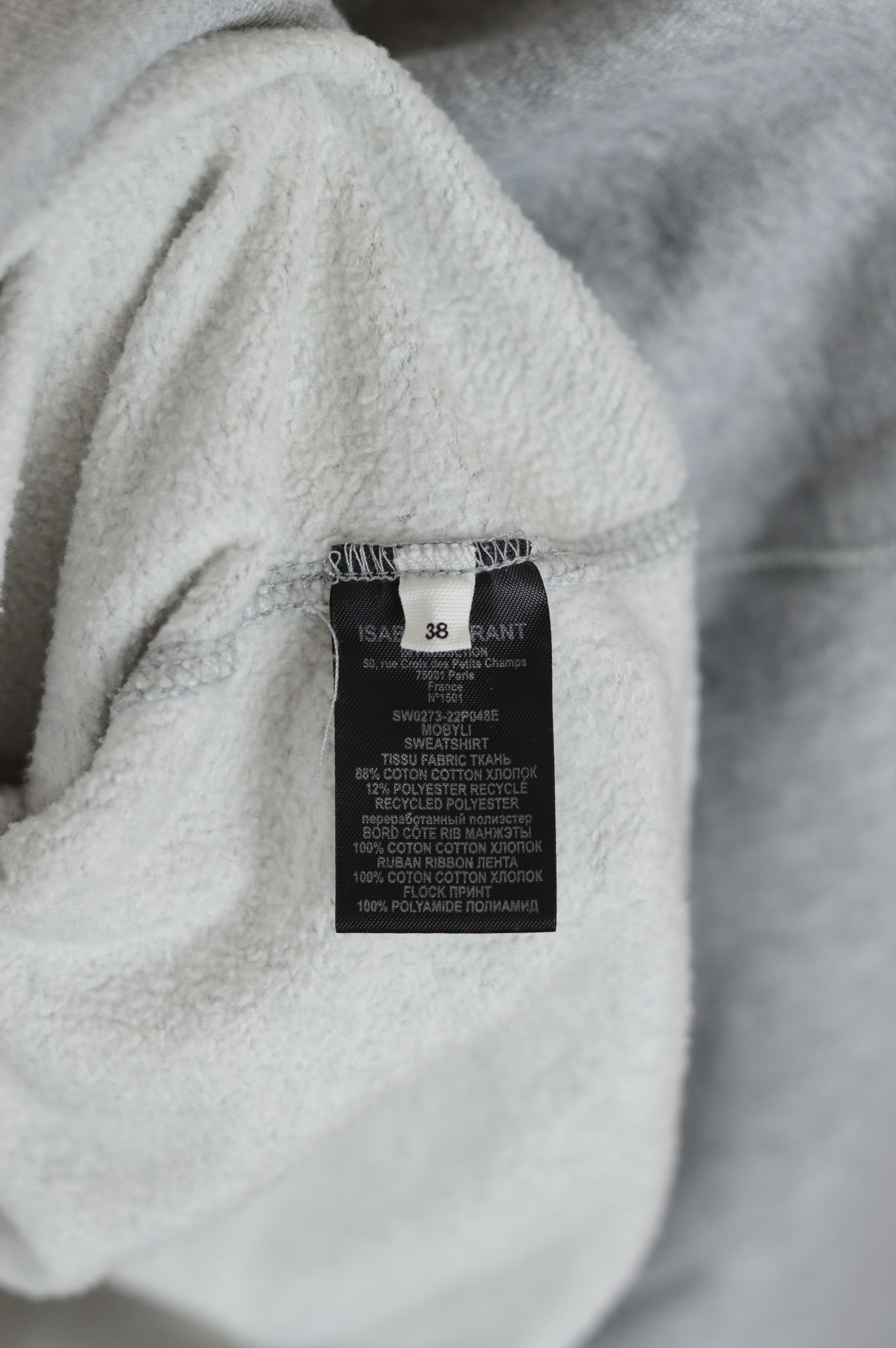 Isabel Marant Etoile Isabel Marant Big Logo Sweatshirt Size S / US 4 / IT 40 - 7 Thumbnail