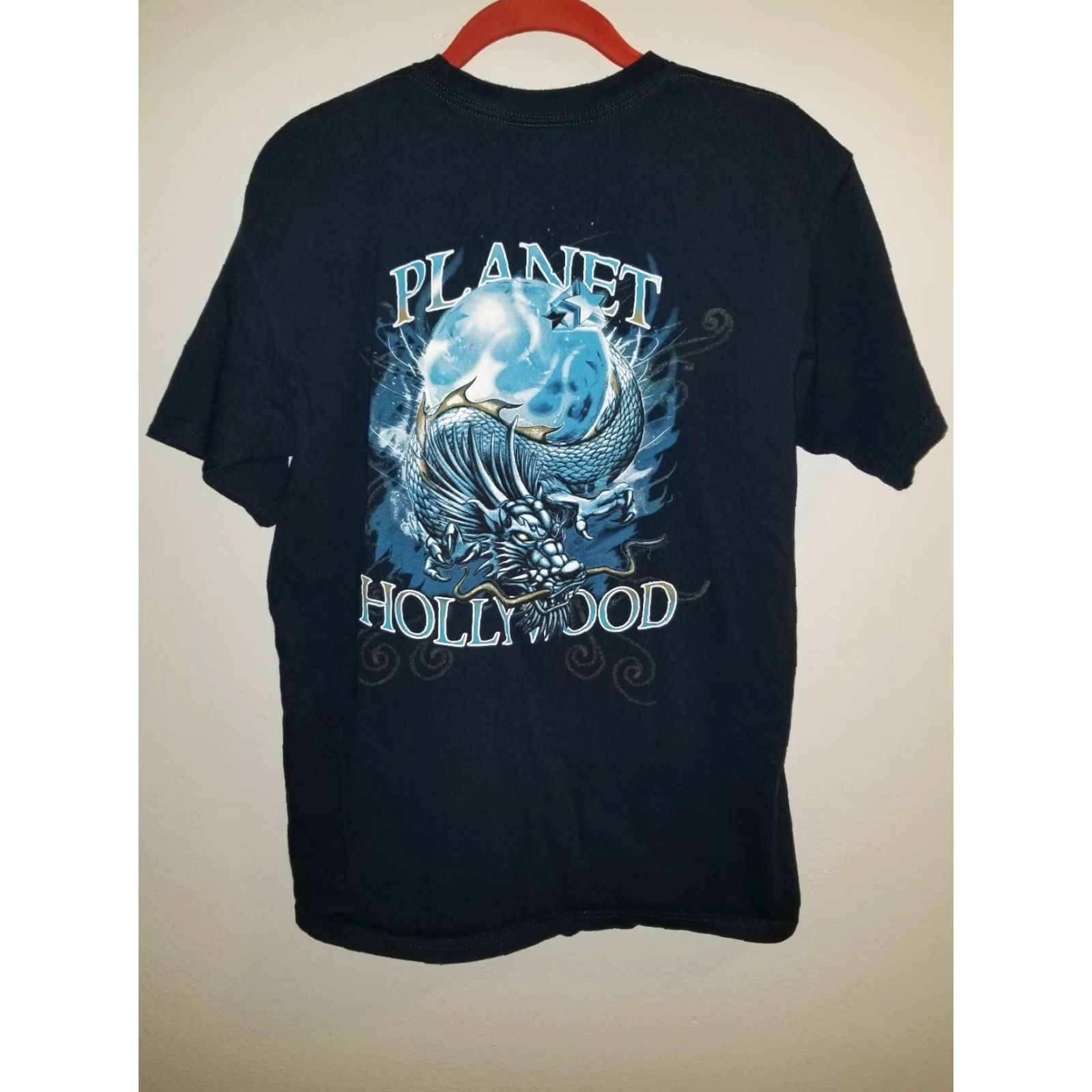 Planet Hollywood VINTAGE Planet Hollywood Dragon T Shirt 90s Mens M Orlando Florida Logo Crew Neck Blue 100% Cotton Graphic Tee Short Sleeve Shirt Mens Size US M / EU 48-50 / 2 - 4 Thumbnail