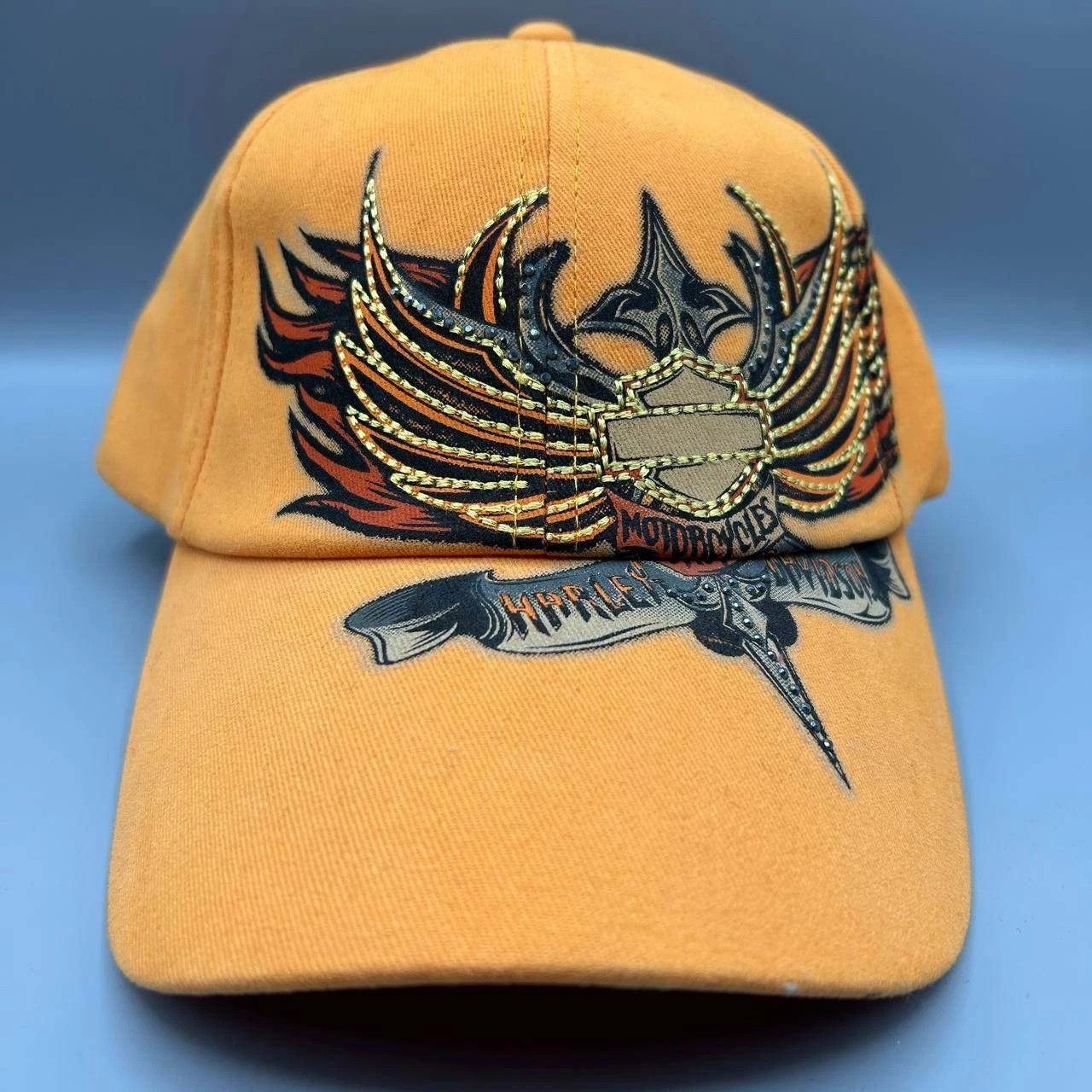 Harley Davidson Harley Davidson Motorcycles Hat Women Strap Back Cap Cotton Size ONE SIZE - 1 Thumbnail