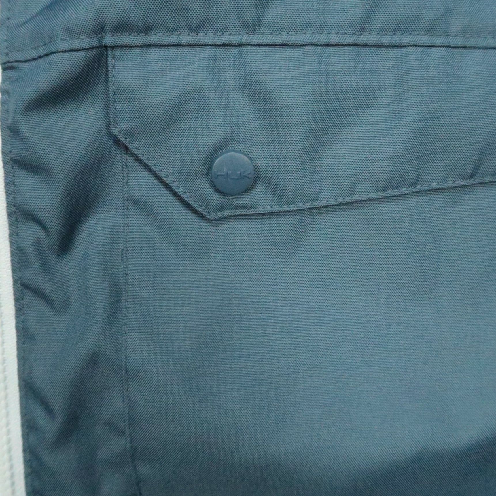 Vintage Huk Jacket Mens XL Blue Full Zip Hooded Windbreaker Pockets Size US XL / EU 56 / 4 - 6 Thumbnail