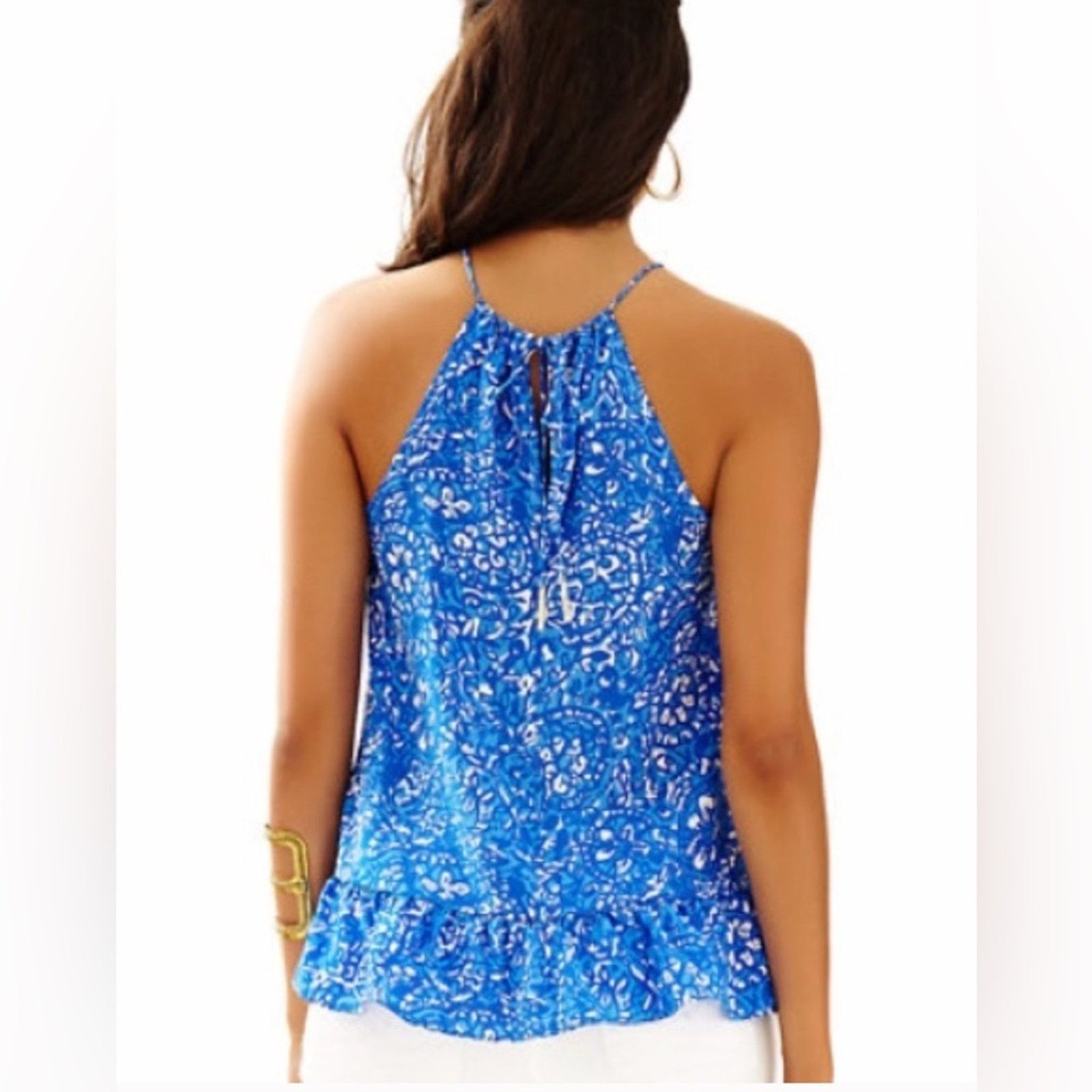 Lilly Pulitzer Lilly Pulitzer Millie Sleeveless Blouse Size XS / US 0-2 / IT 36-38 - 9 Thumbnail