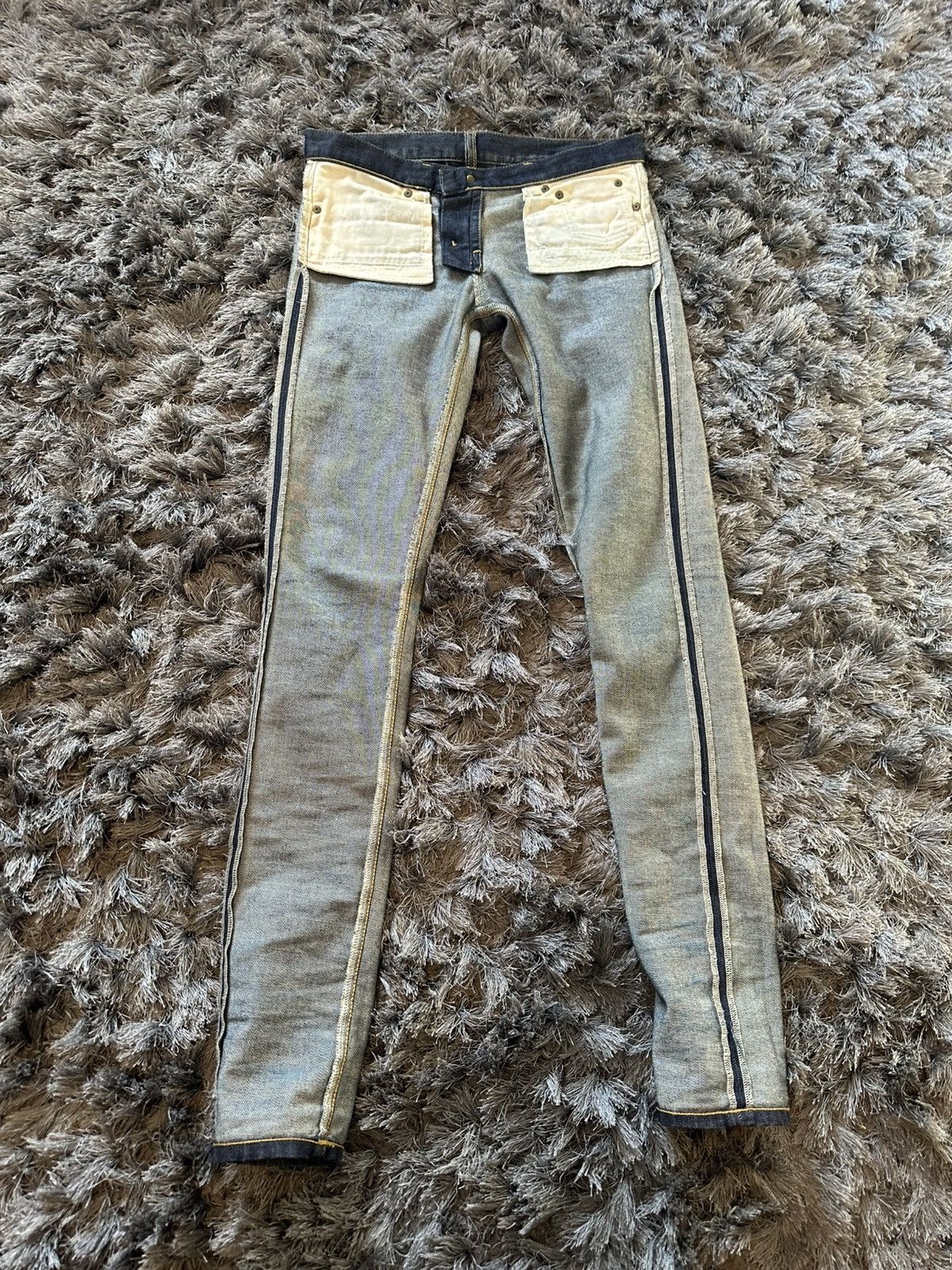 Saint Laurent Paris Saint Laurent Paris Raw Denim Navy D01 W/SK-LW Size US 30 / EU 46 - 5 Thumbnail