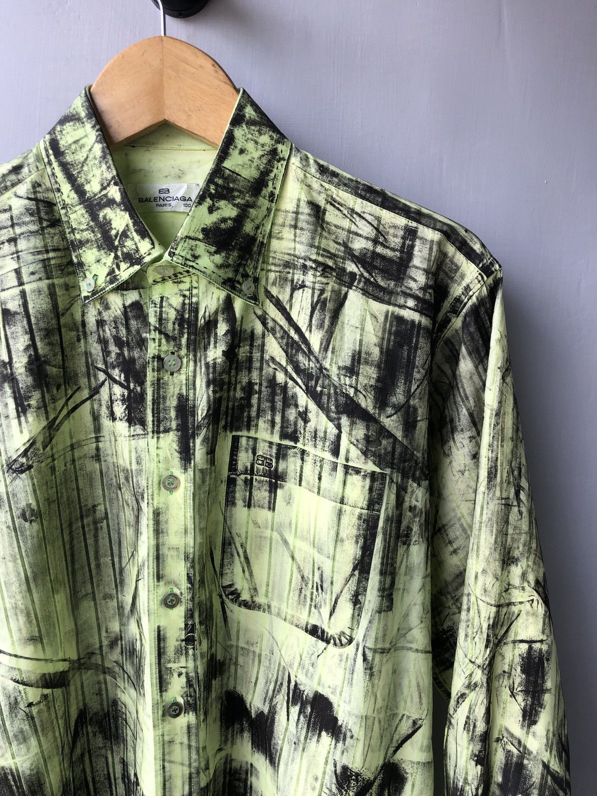Balenciaga Vintage balenciaga long sleeve shirt destroyed 90s Size US XL / EU 56 / 4 - 3 Thumbnail