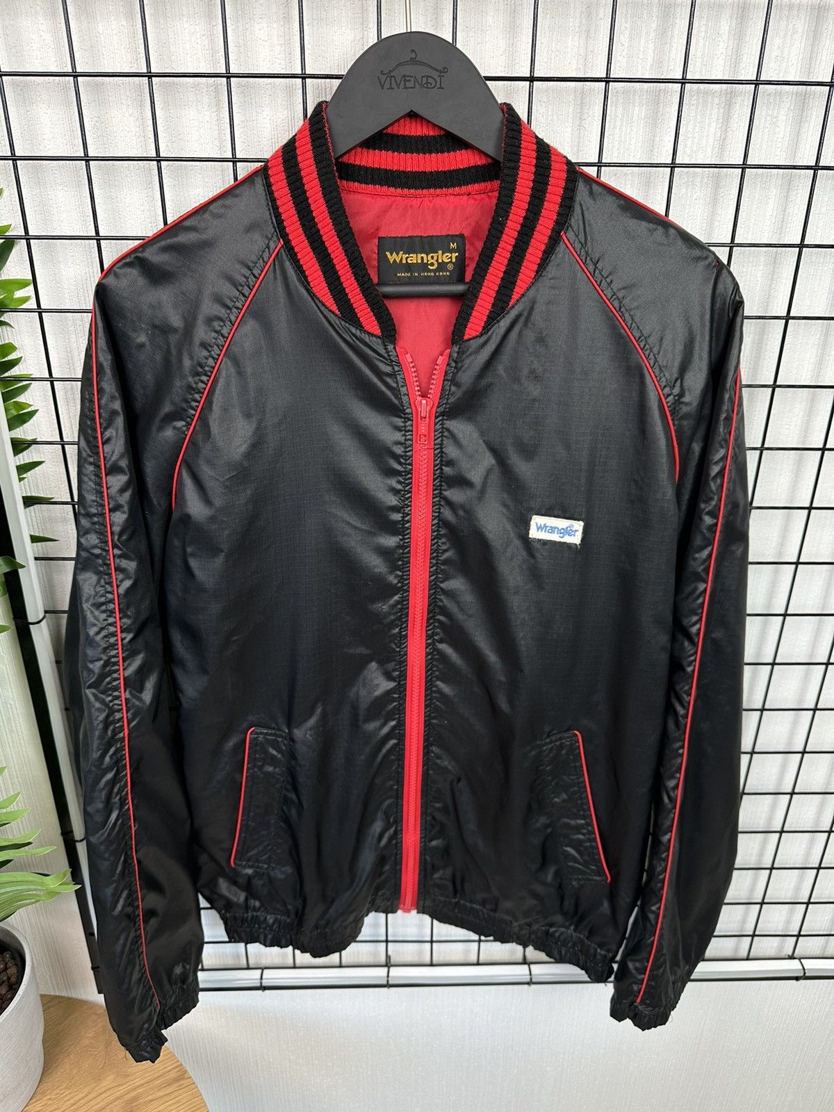 Vintage × Wrangler Vintage Wrangler Bomber Jacket light Men M Black Hong Kong Size US M / EU 48-50 / 2 - 5 Thumbnail