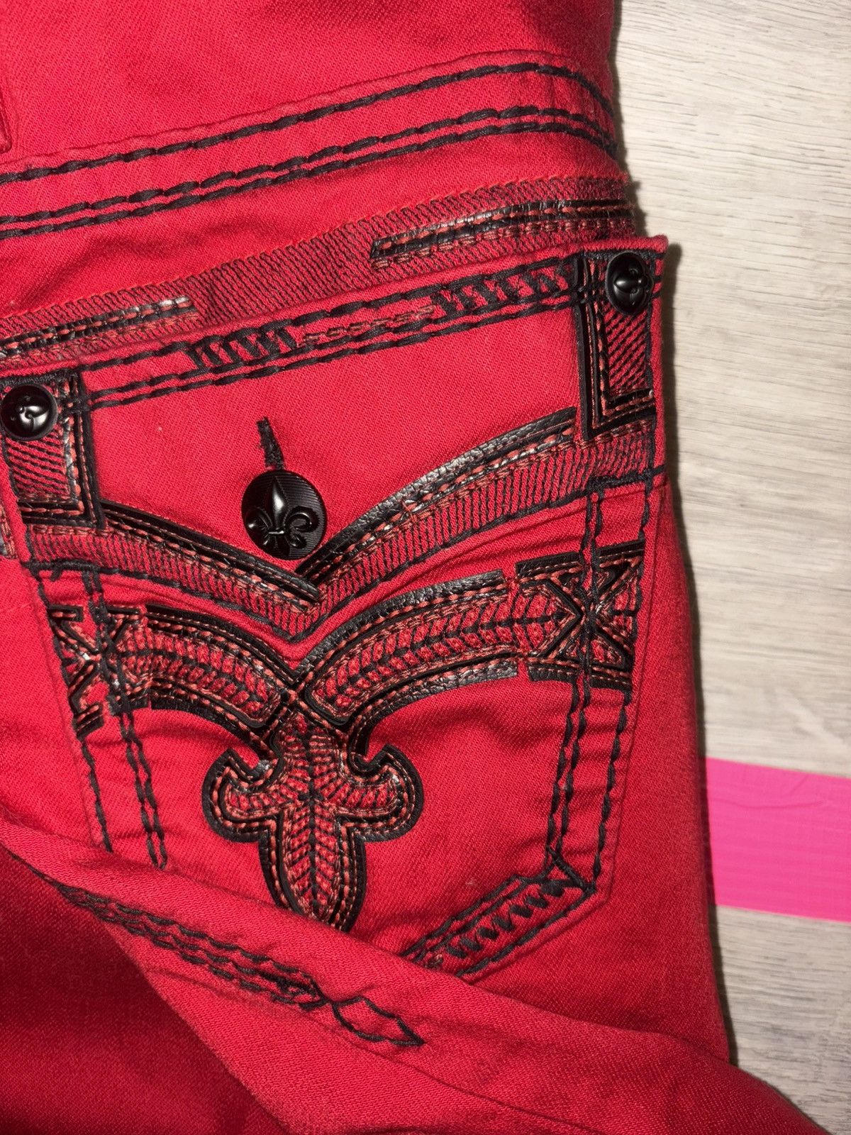 Rock Revival Rock Revival Red Jeans Size US 28 / EU 44 - 6 Thumbnail