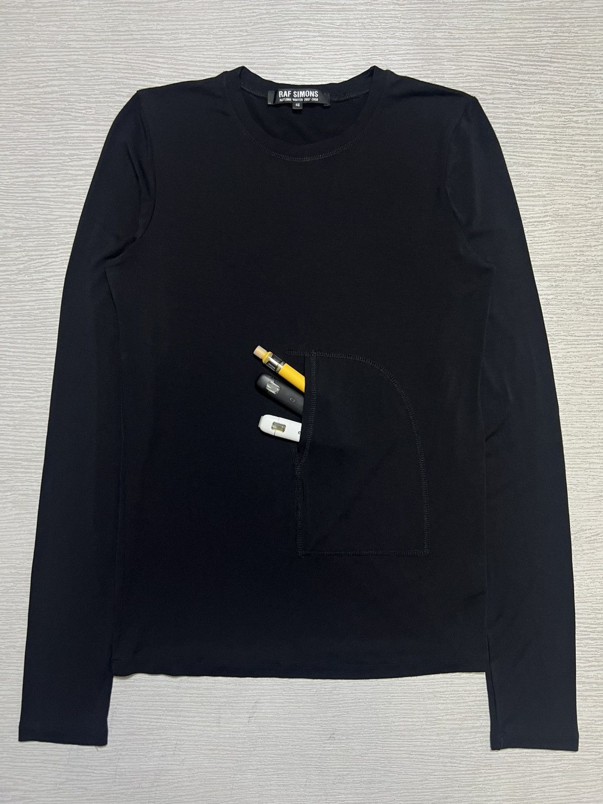 Raf Simons Raf Simons - A/W 07-08’ - Front Serged Pocket Longsleeve Size US S / EU 44-46 / 1 - 1 Thumbnail