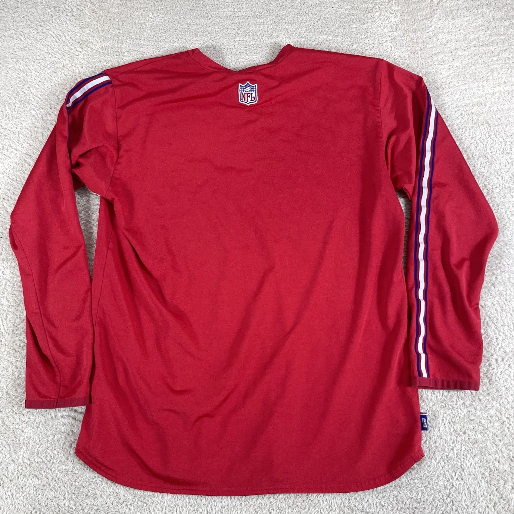 Nike VINTAGE Nike New York Giants Shirt Mens XL Red Center Swoosh 90s Pro Line Y2K Long Sleeve? Size US XL / EU 56 / 4 - 2 Thumbnail