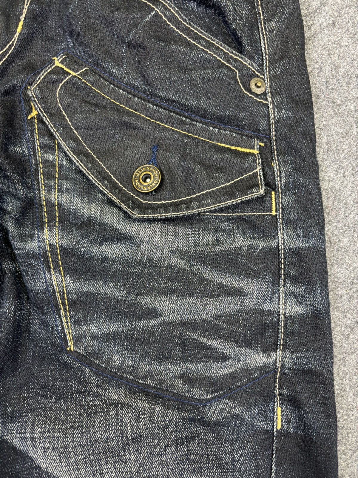 Japanese Brand 💥90s Style Fades💥Back Number Multipockets Denim K40 Size US 30 / EU 46 - 5 Thumbnail