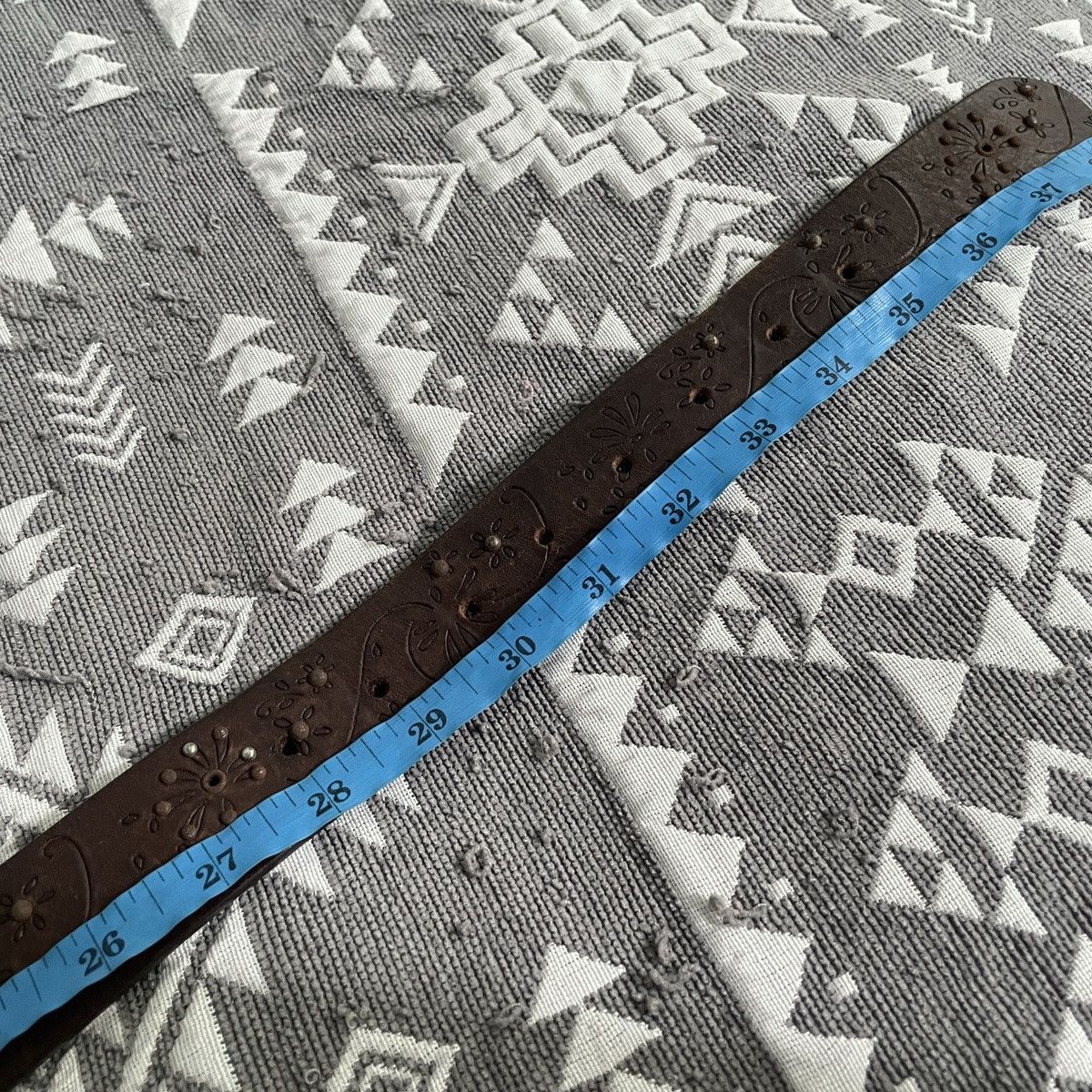 Nicole Club Nicole y2k studded rustyrhinestoneleather belt kapital style Size ONE SIZE - 8 Thumbnail