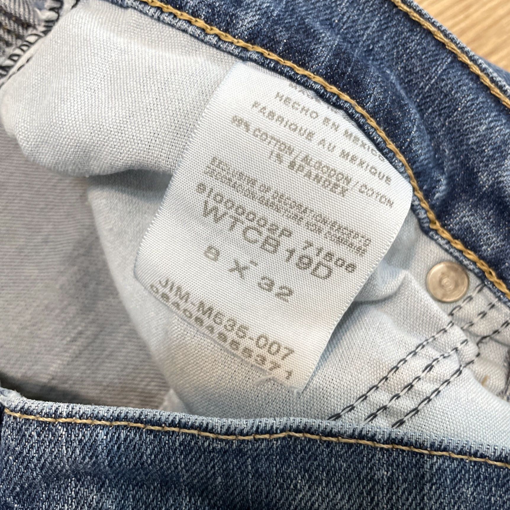 Vintage VINTAGE C.E. Schmidt Women's Jeans Size 8x32 Blue Denim Stretch Utility Straight Size 30" / US 8 / IT 44 - 2 Thumbnail
