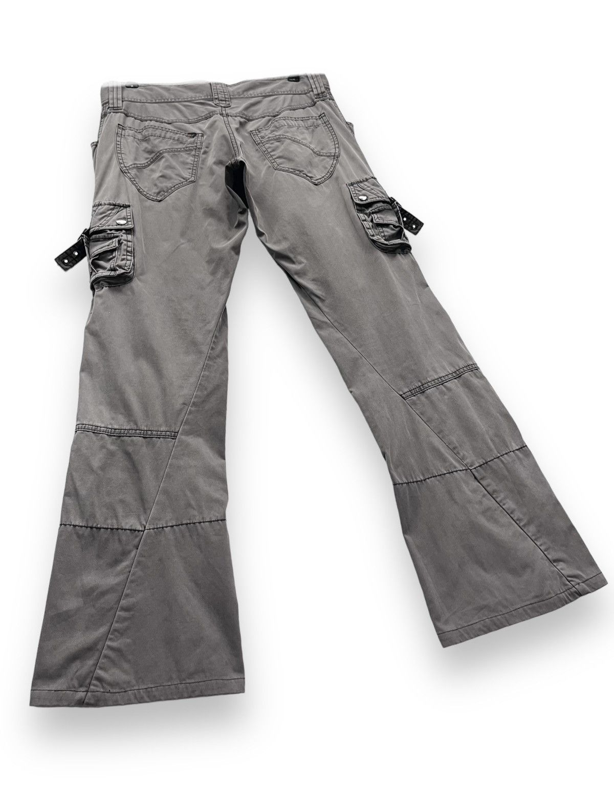 Michel Klein × Vintage FYE🔥90’s MICHEL KLEIN HOMME Double Knee Bondage Flare Cargo Size 31" - 8 Thumbnail