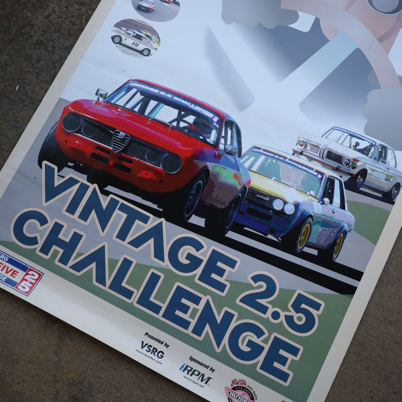 Vintage 2003 Portland Historic Races Vintage 2.5 Challenge Poster Size ONE SIZE - 2 Thumbnail