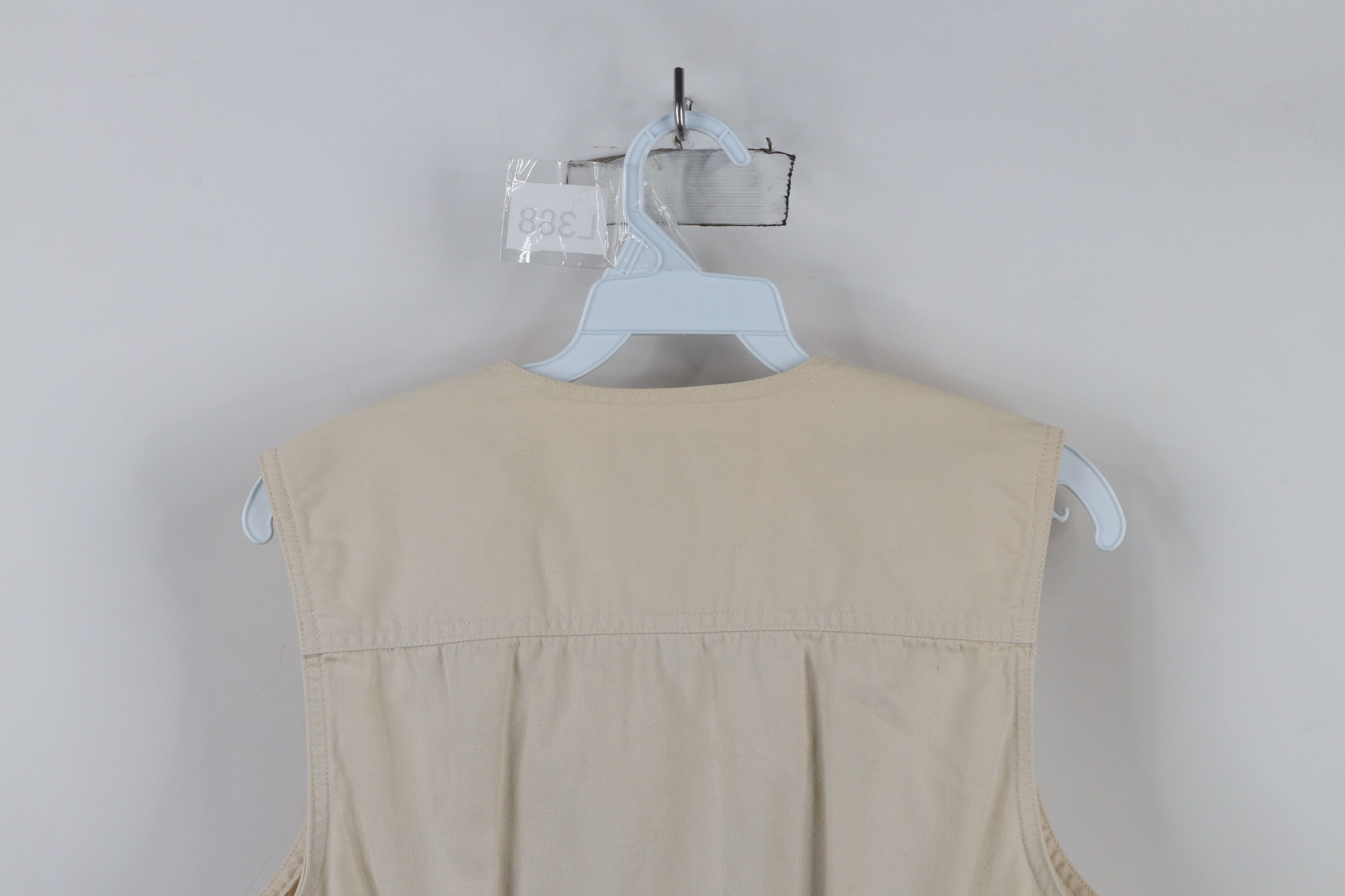 Vintage Vintage 90s Streetwear Chino Button Vest Jacket Beige Size M / US 6-8 / IT 42-44 - 11 Thumbnail