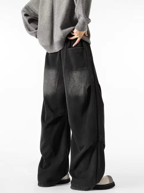 VIBE Washed vintage baggy casual frayed y2k jeans Size US 30 / EU 46 - 5 Thumbnail