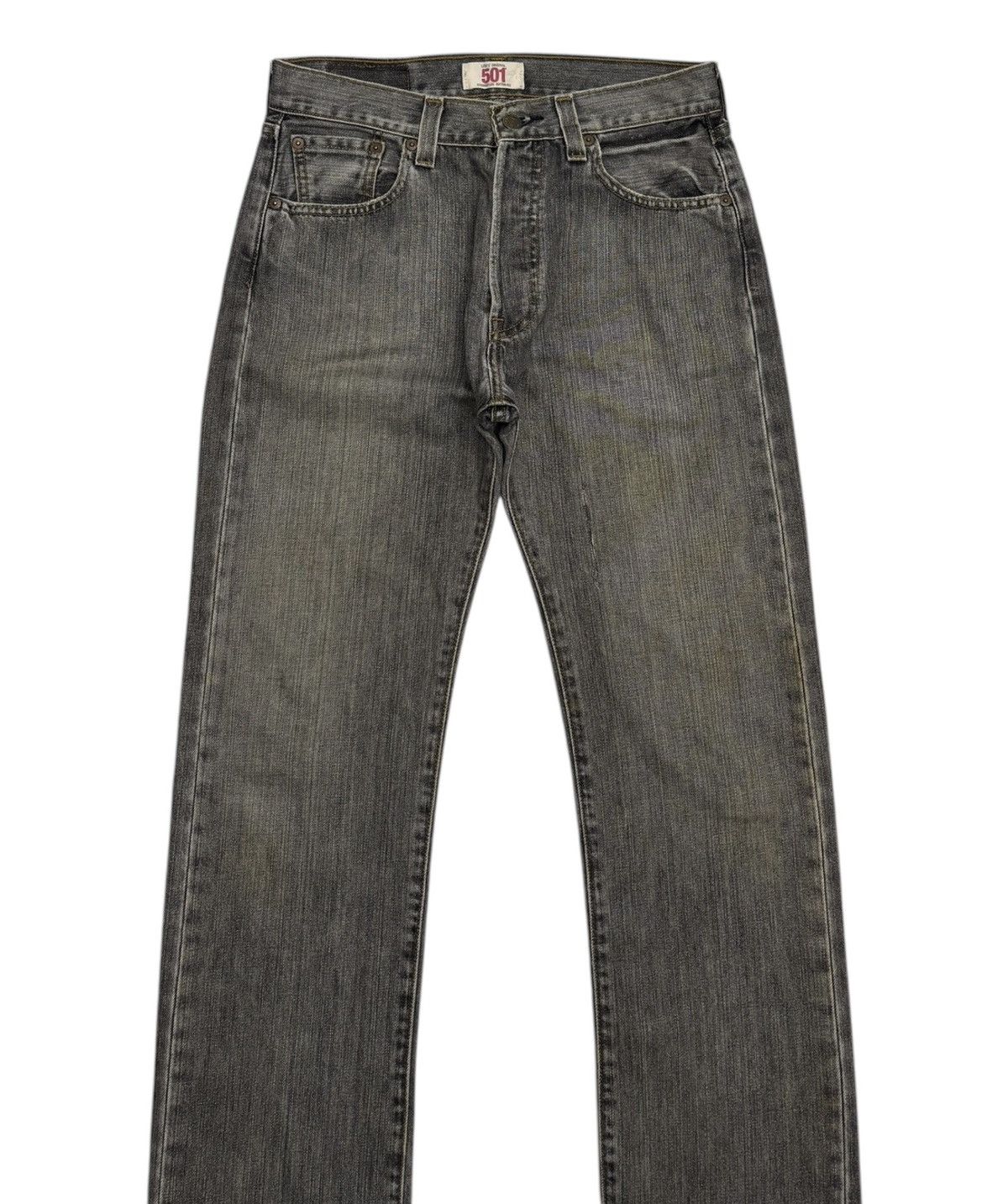 Engineered Garments × Levi's 💥VINTAGE LEVIS 501 FADED BLACK DISTRESSED DENIM JEANS Size US 29 - 5 Thumbnail