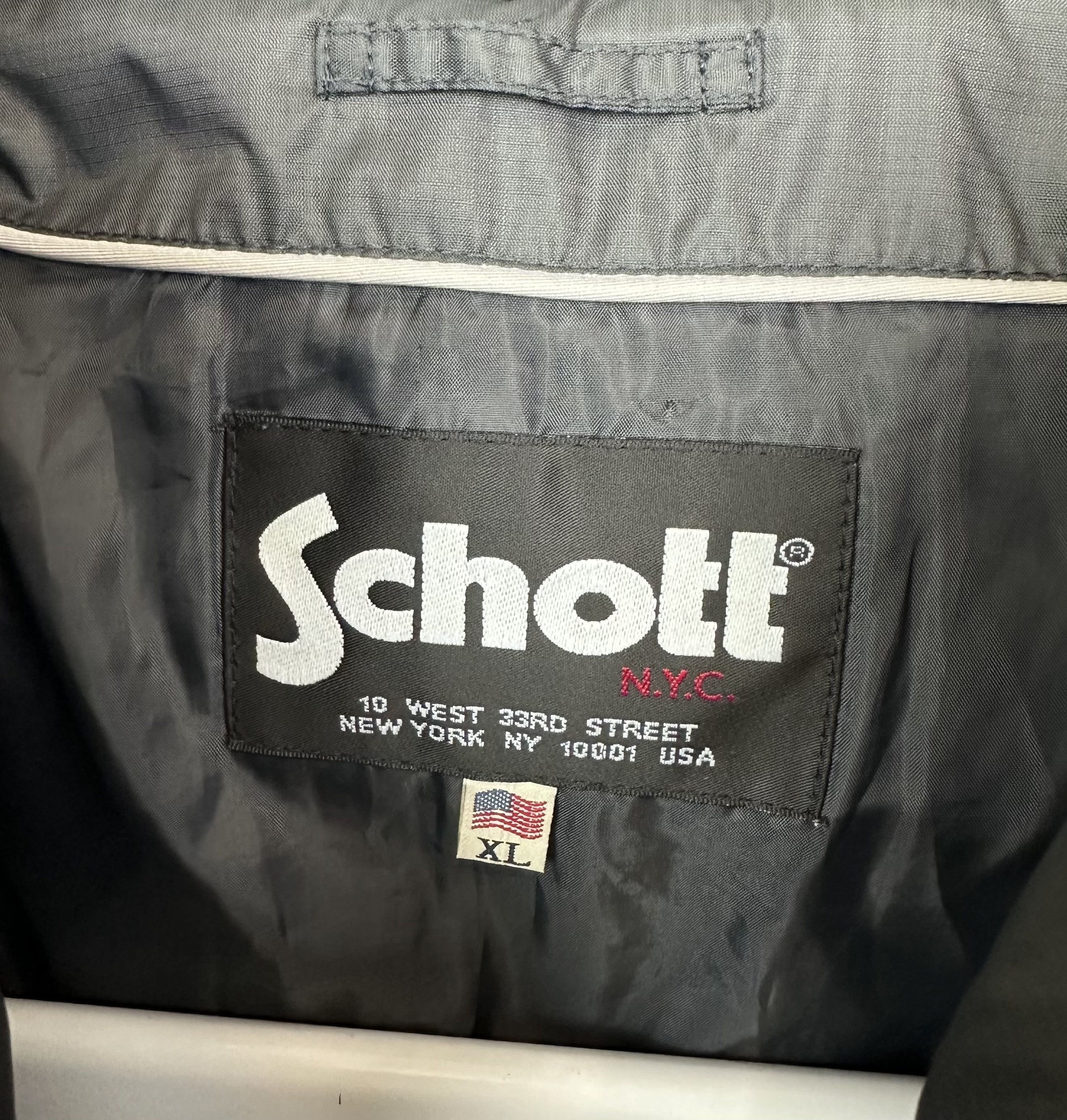 Schott Schott jacket men XL gray black NYC Size US XL / EU 56 / 4 - 15 Thumbnail
