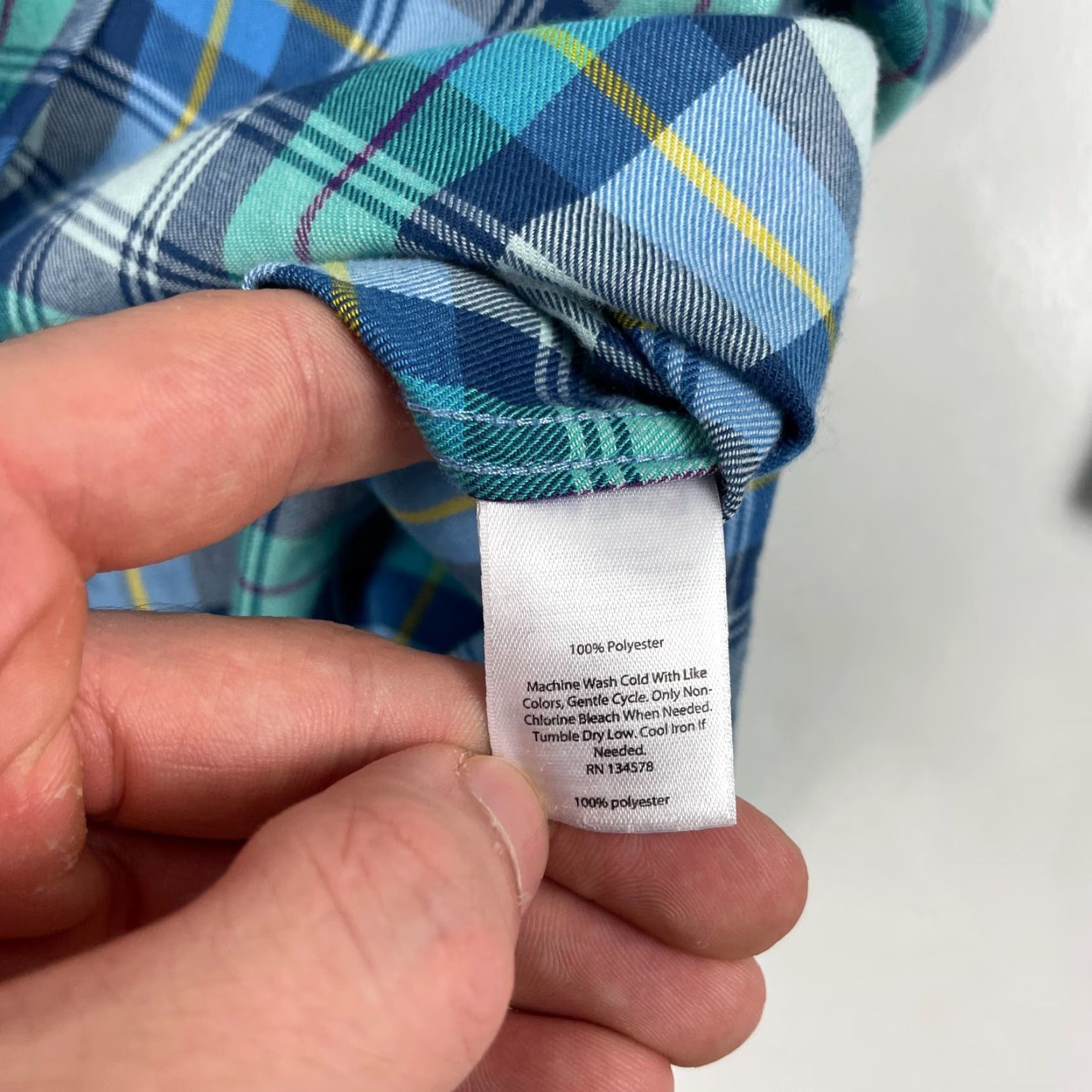 Vineyard Vines Vineyard Vines Shirt Mens Small Blue Tucker Flannel Performance Button-Down Shirt Size US S / EU 44-46 / 1 - 6 Thumbnail