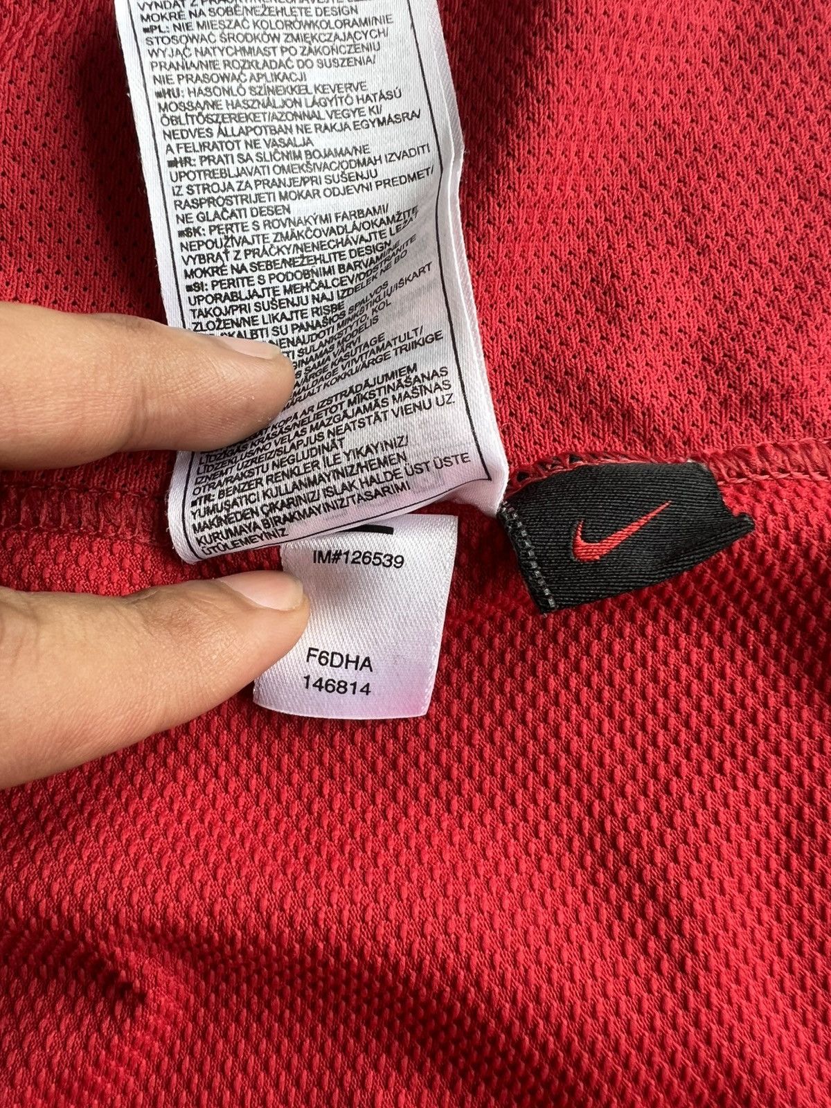 Nike × Vintage Vintage 2006-07 Nike Manchester United Champion Home Jersey Size US L / EU 52-54 / 3 - 9 Thumbnail
