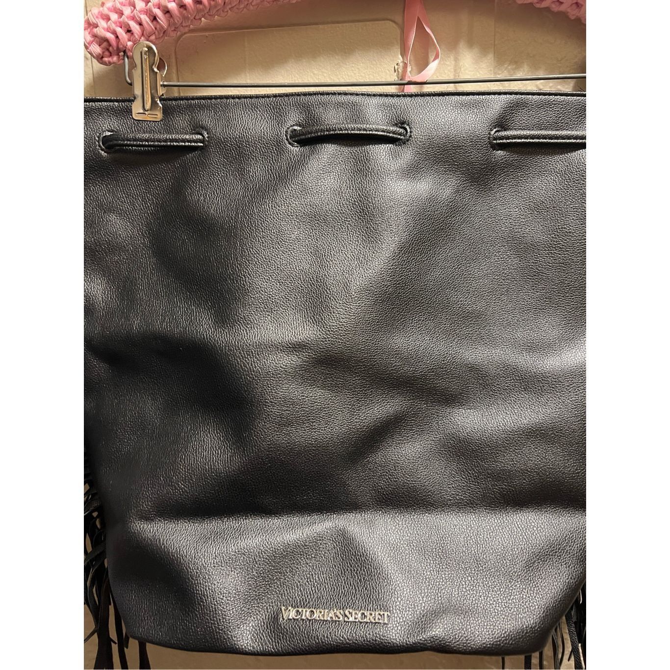 Victoria's Secret Victoria’s Secret Black Fringe Backpack Size ONE SIZE - 4 Thumbnail