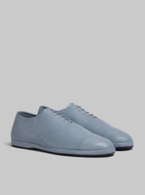 o1w1db10325 Leather Derby Shoes in Blue