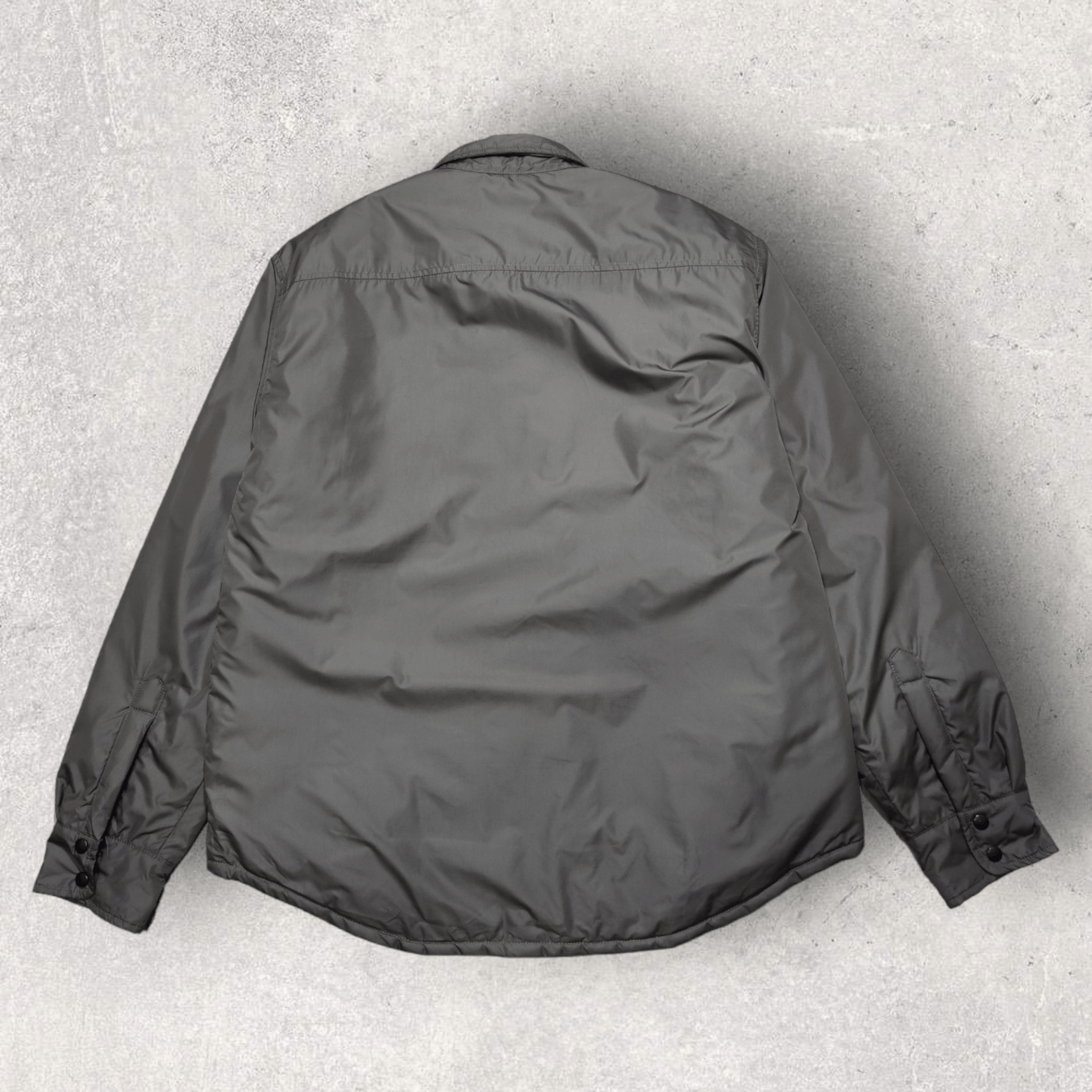 Garment Project Garment Project Padded Nylon Gray Shirt Jacket Large Size US L / EU 52-54 / 3 - 2 Thumbnail