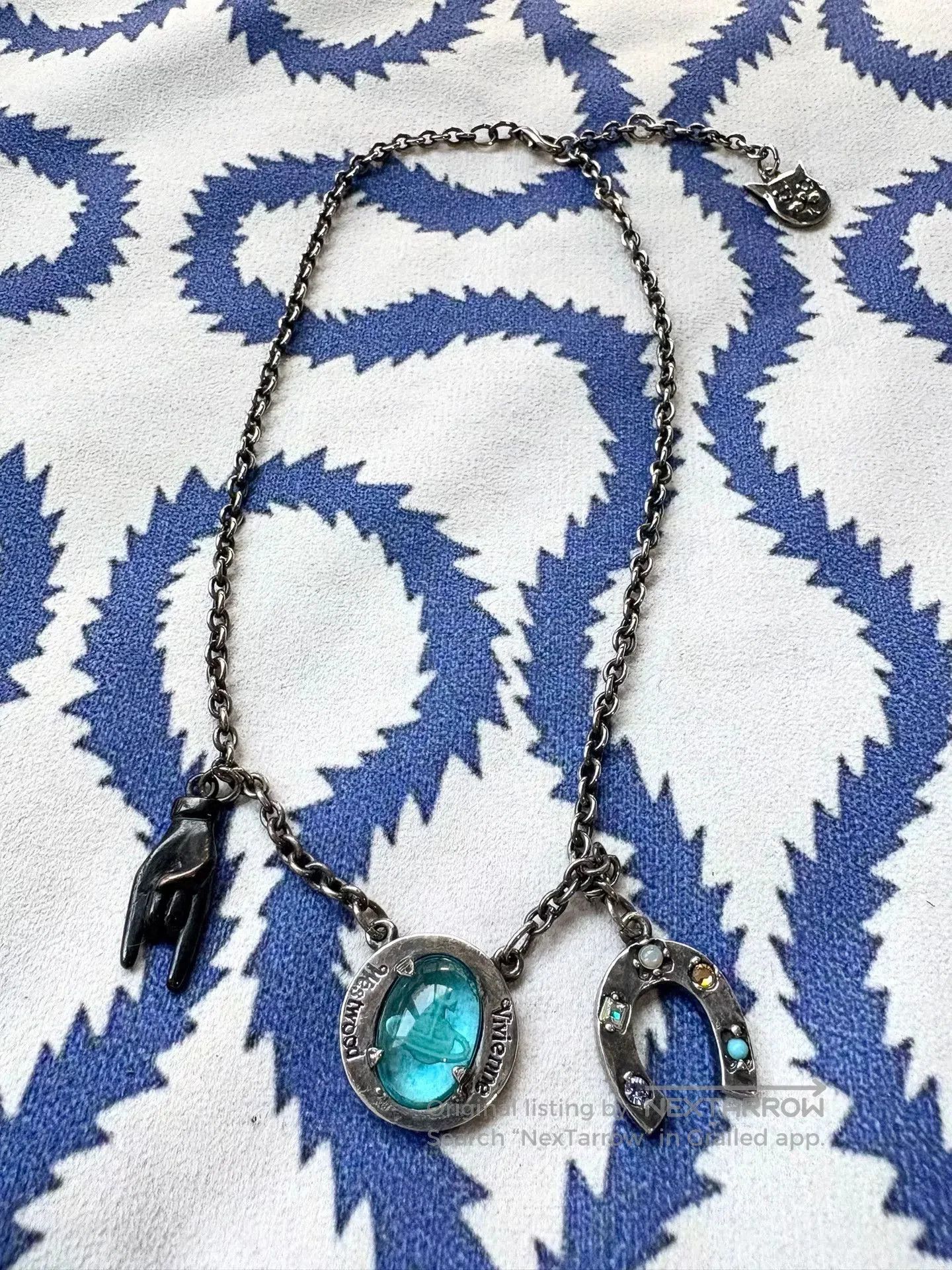Vivienne Westwood vivienne westwood blue lucky charm necklace. Size ONE SIZE - 1 Thumbnail