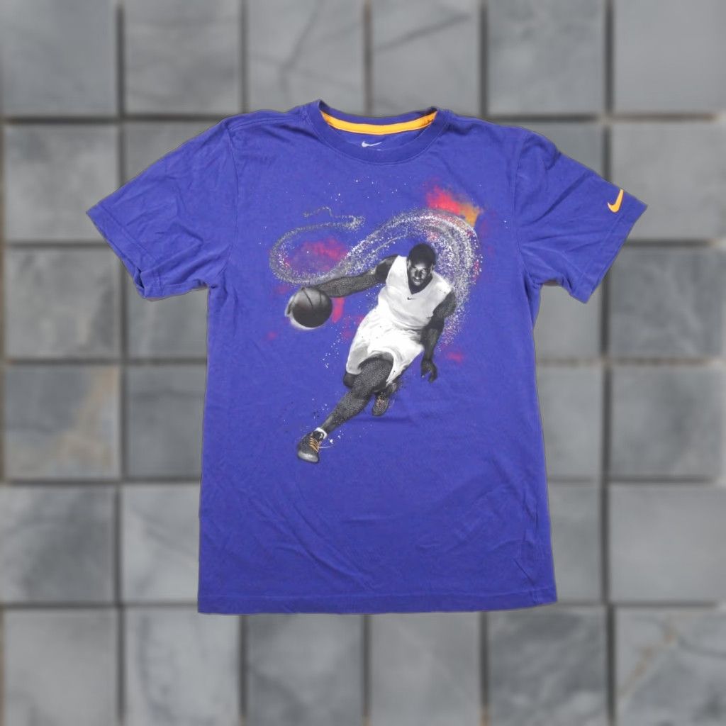 Nike KOBE BRYANT Nike Dri-FIT Shirt Mens Small Purple Tee Basketball Mamba Logo Unstitched Sleeve Damage Nike Dri-Fit T-Shirt Mens S Purple Basketball Size US S / EU 44-46 / 1 - 1 Thumbnail