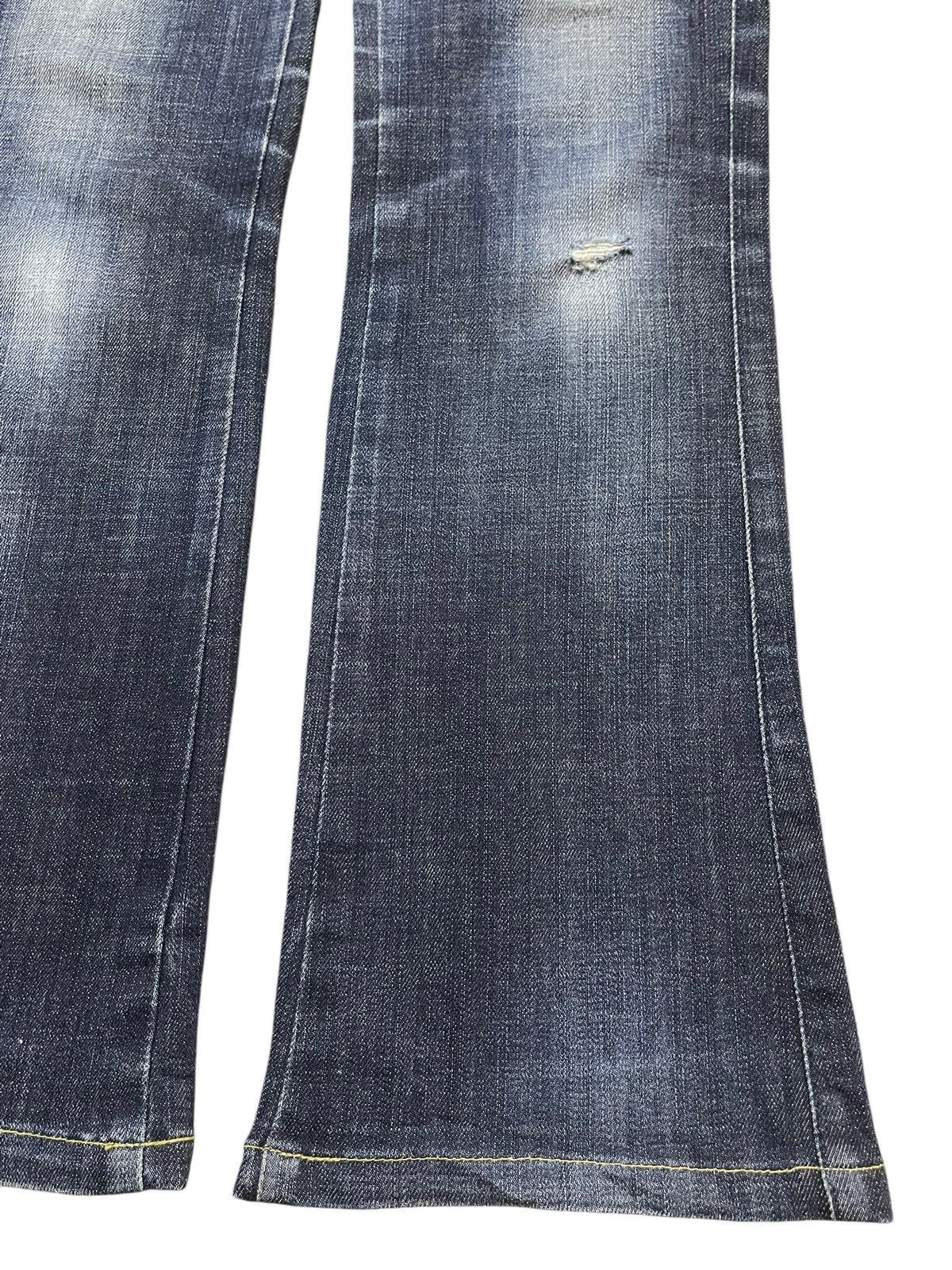 Hysteric Glamour Vintage Japanese Brand Blue Faded Wash Style Bootcut Jeans Size US 30 / EU 46 - 7 Thumbnail
