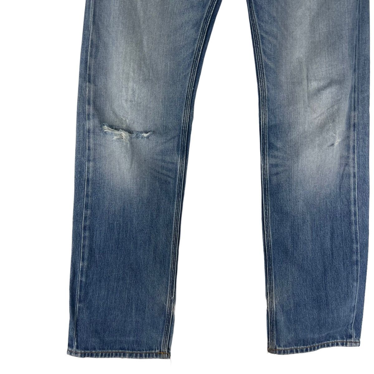 Diesel 🔥Distressed Denim Straight Cut Diesel Biker Punk Design Size US 34 / EU 50 - 3 Thumbnail