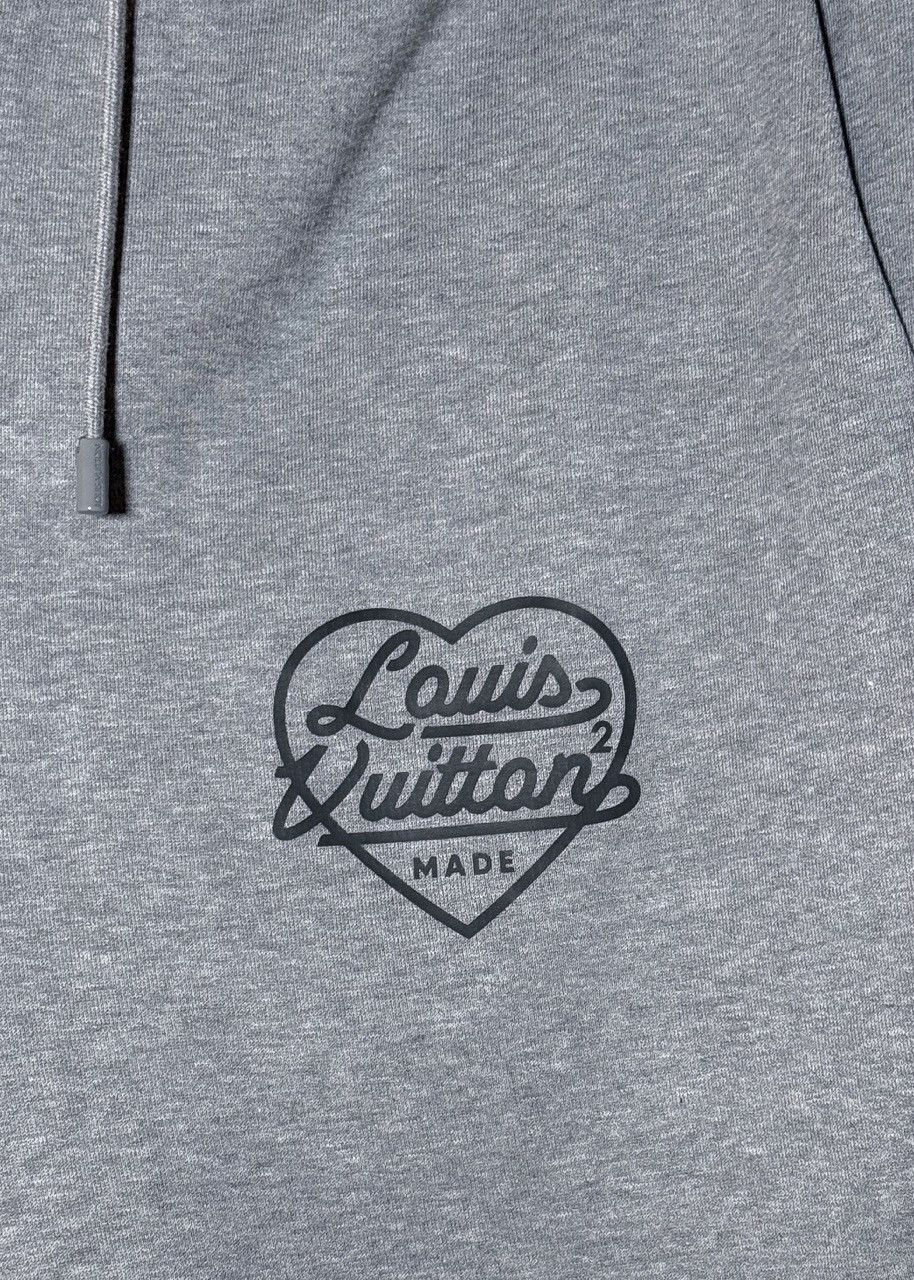 Louis Vuitton Louis Vuitton x Nigo 2021 Grey Heart Logo Jersey Shorts Size US 40 / EU 56 - 4 Thumbnail